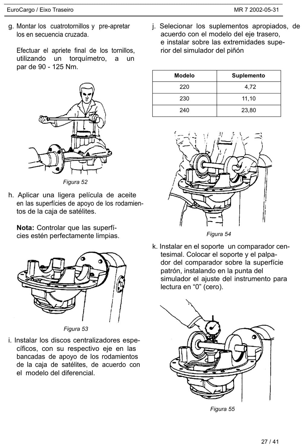 Manual de Reparação Iveco EuroCargo Eixo Traseiro (Espanhol)