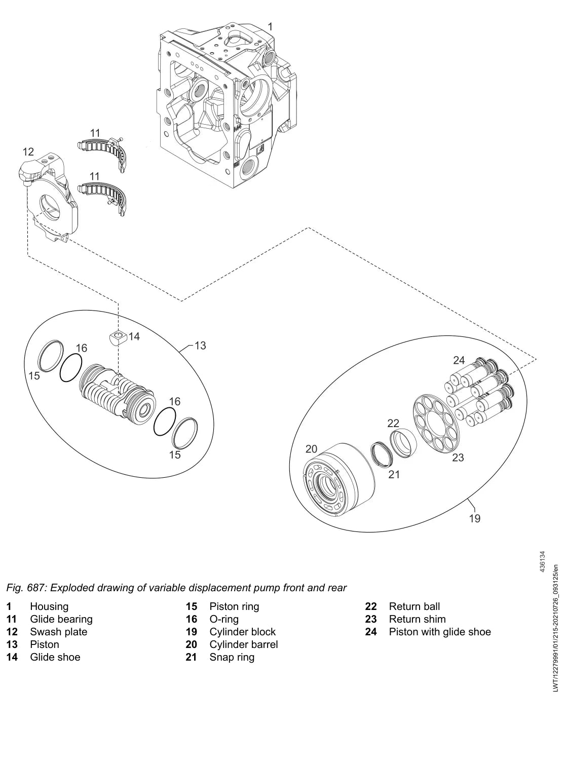 Manual de Serviço Liebherr PR 716 — figura técnica 1