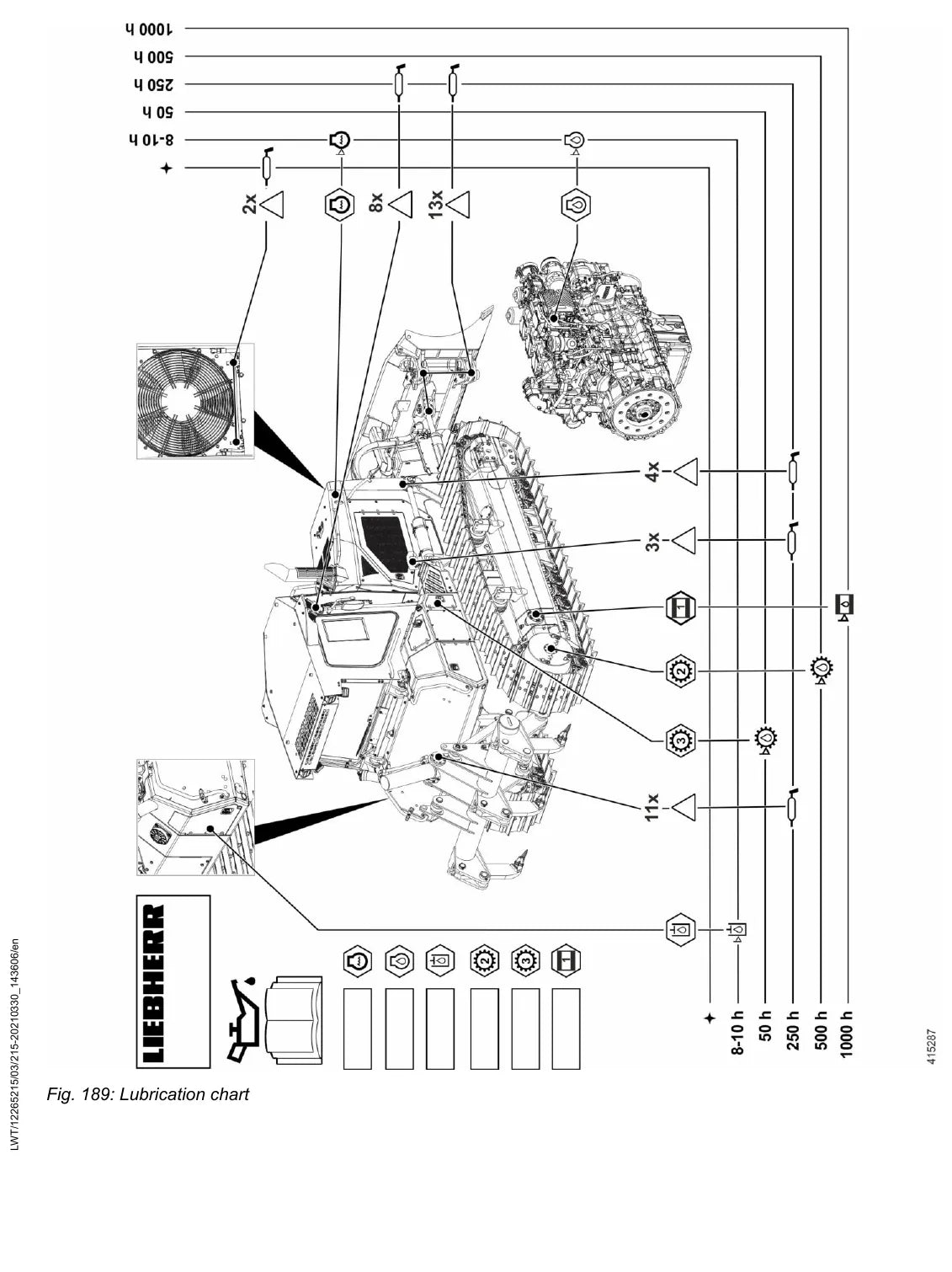 Manual de Serviço Liebherr PR 726 1793 — figura técnica 1