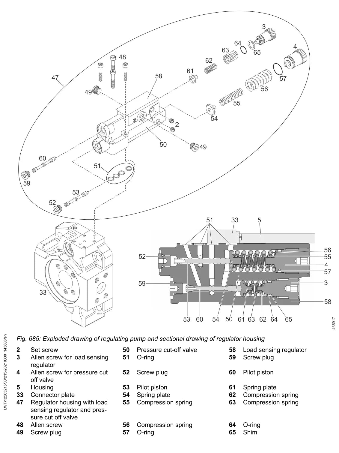 Manual de Serviço Liebherr PR 726 1793 — figura técnica 3
