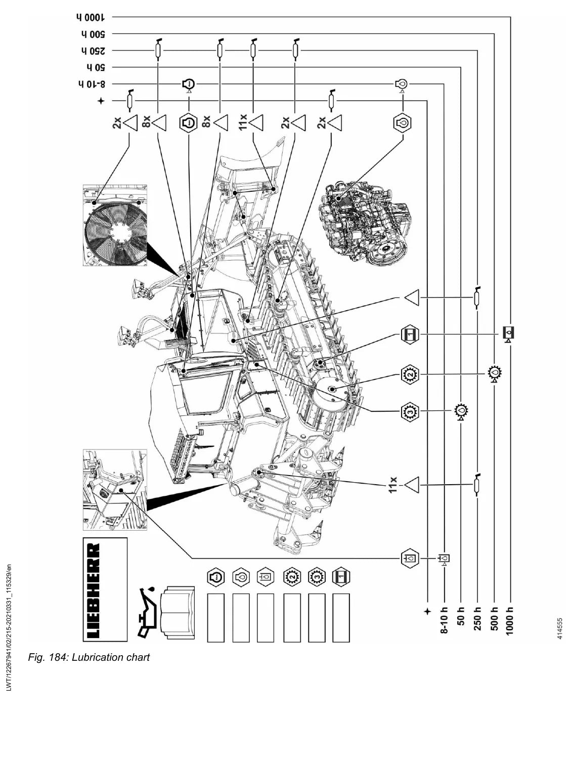 Manual de Serviço Liebherr PR 736 1736 — figura técnica 1