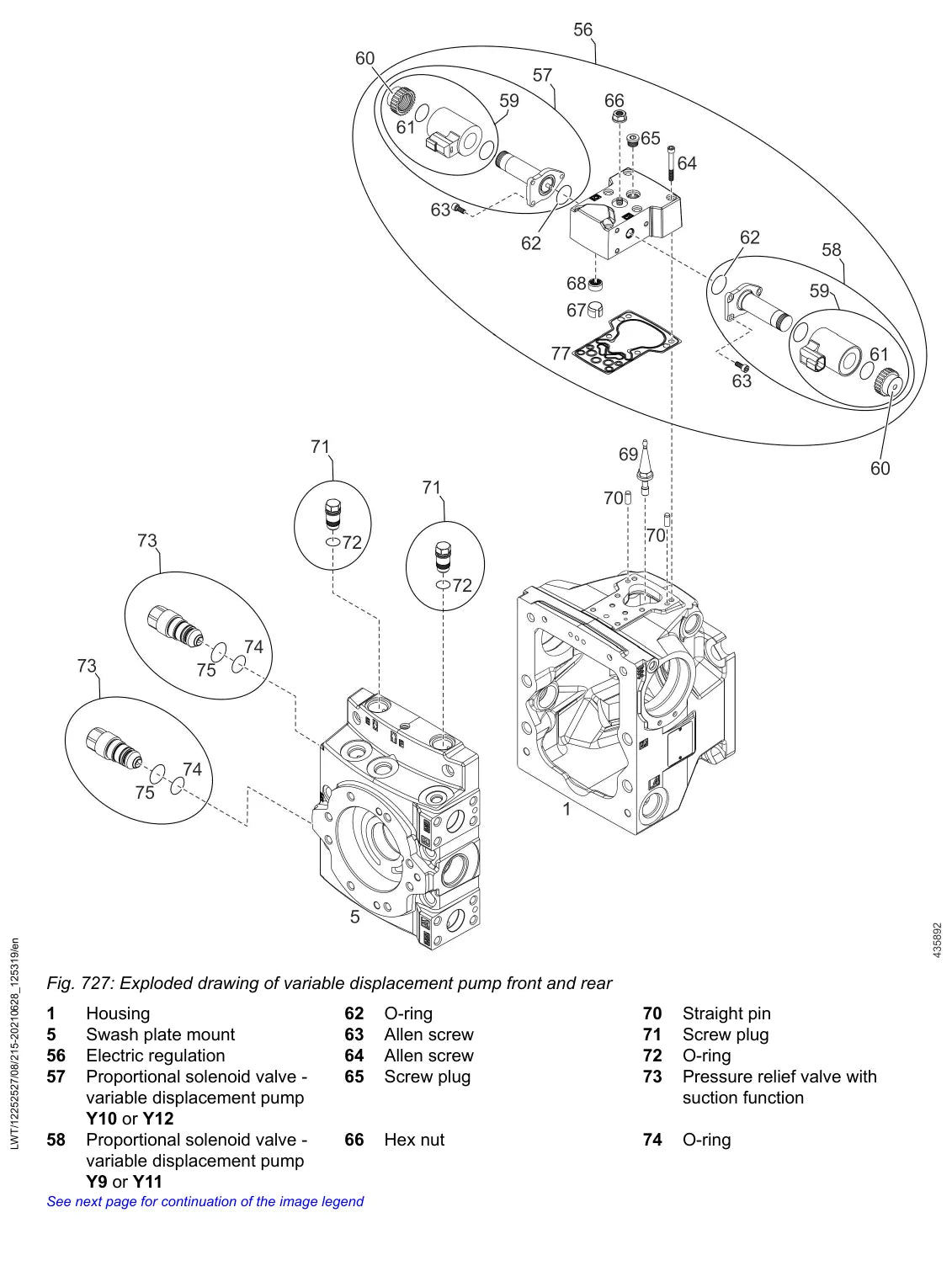 Manual de Serviço Liebherr PR 736 1736 — figura técnica 3