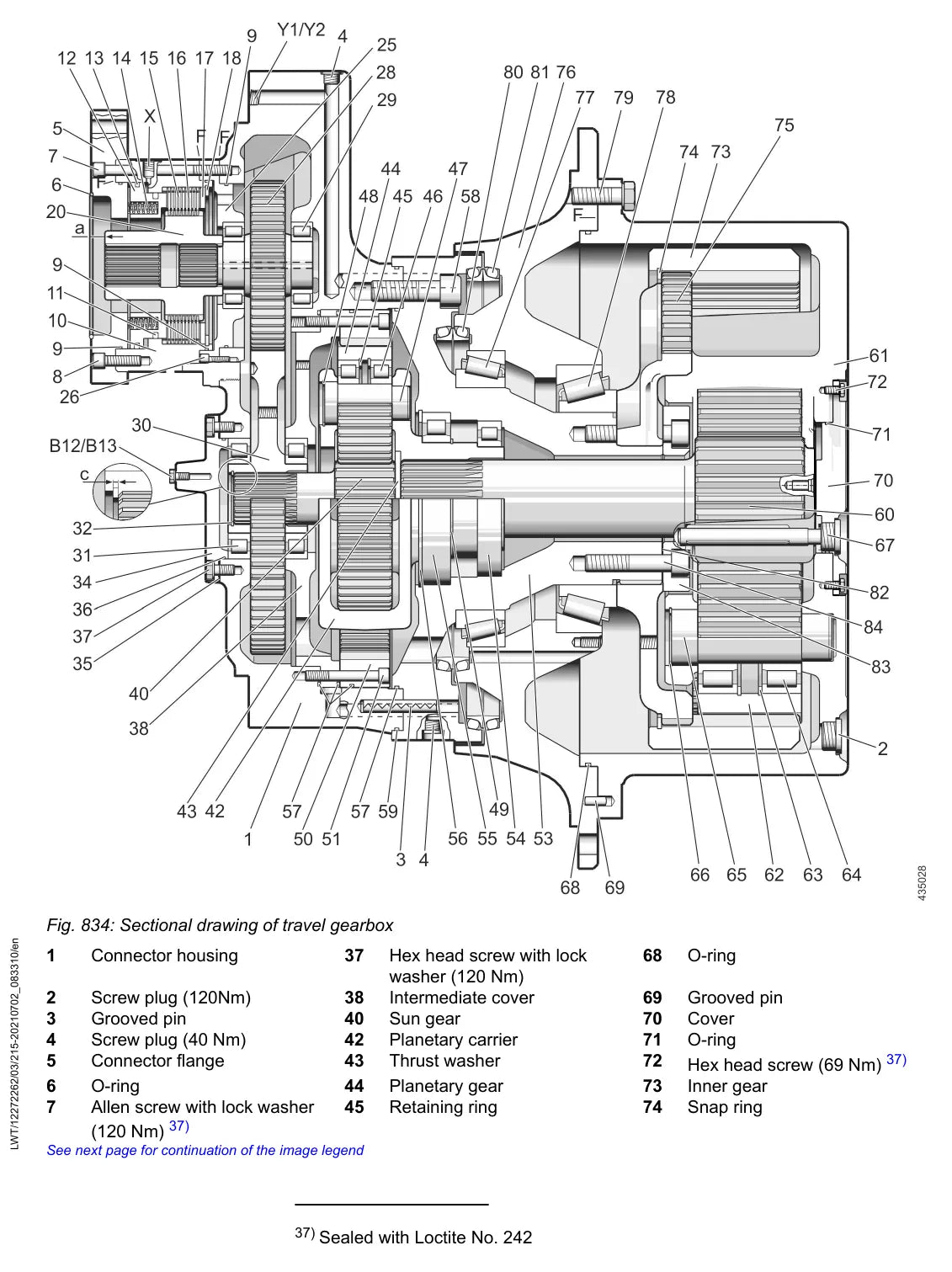 Manual de Serviço Liebherr PR 756 1808 — figura técnica 4