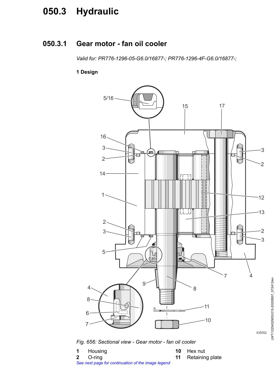 Manual de Serviço Liebherr PR 776 1296 — figura técnica 2