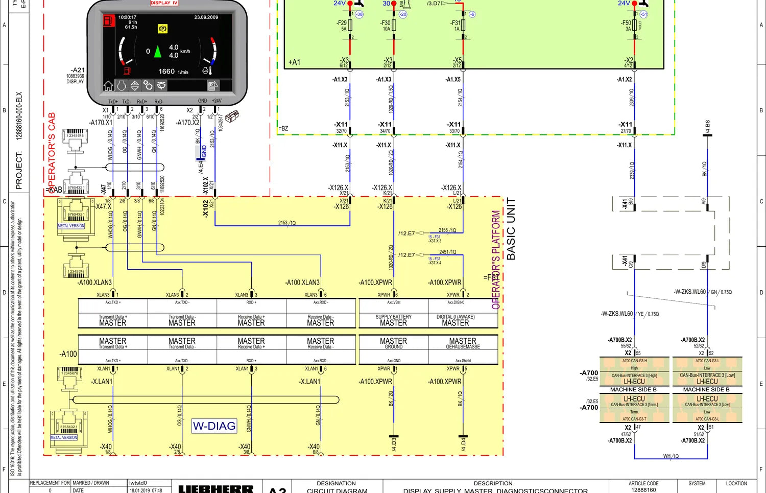 Manual de Serviço Liebherr RL 66 1633 — figura técnica 3