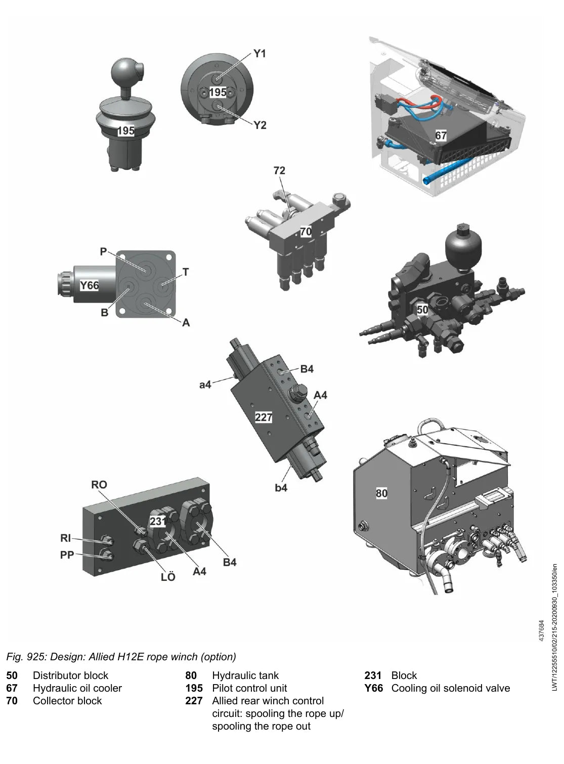 Manual de Serviço Liebherr RL 66 1633 — figura técnica 4