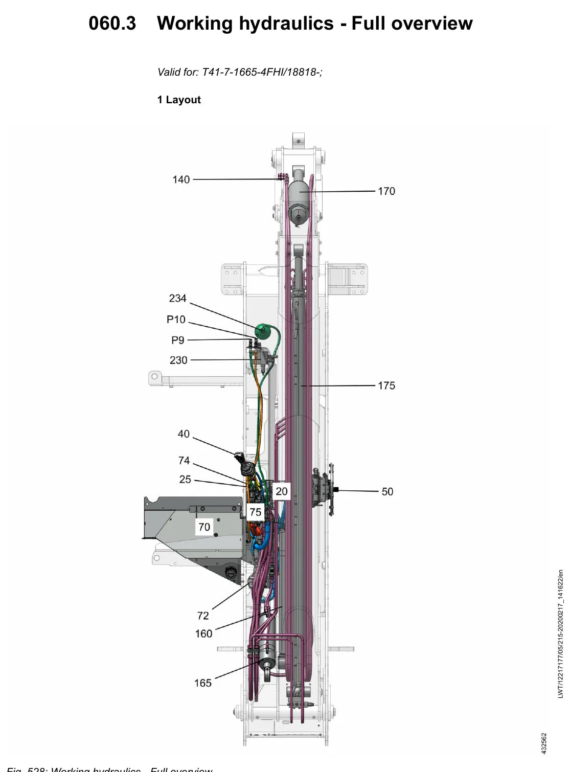 Manual de Serviço Liebherr T 41-7 1665 — figura técnica 2