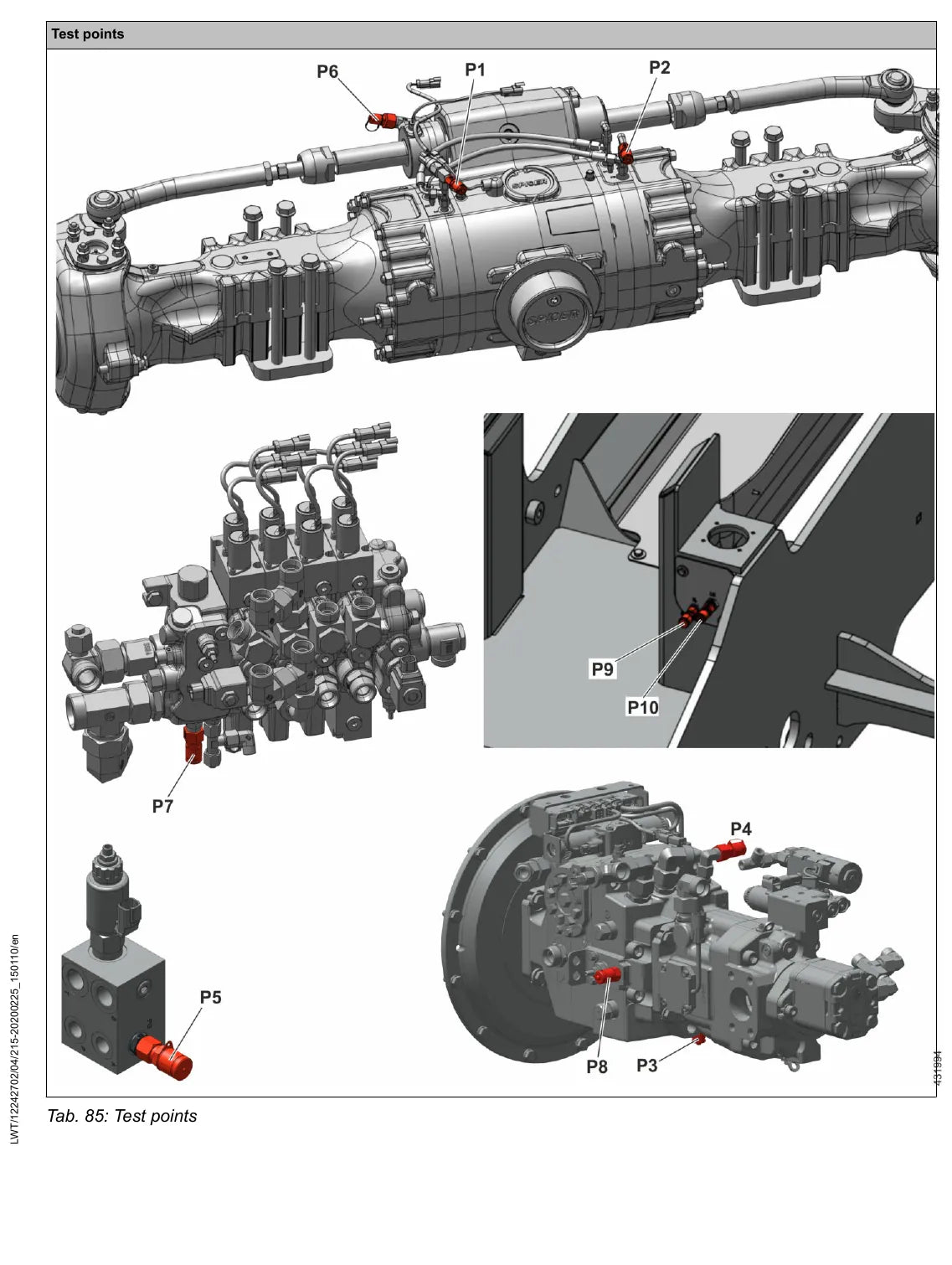 Manual de Serviço Liebherr T 55-7 1708 — figura técnica 1