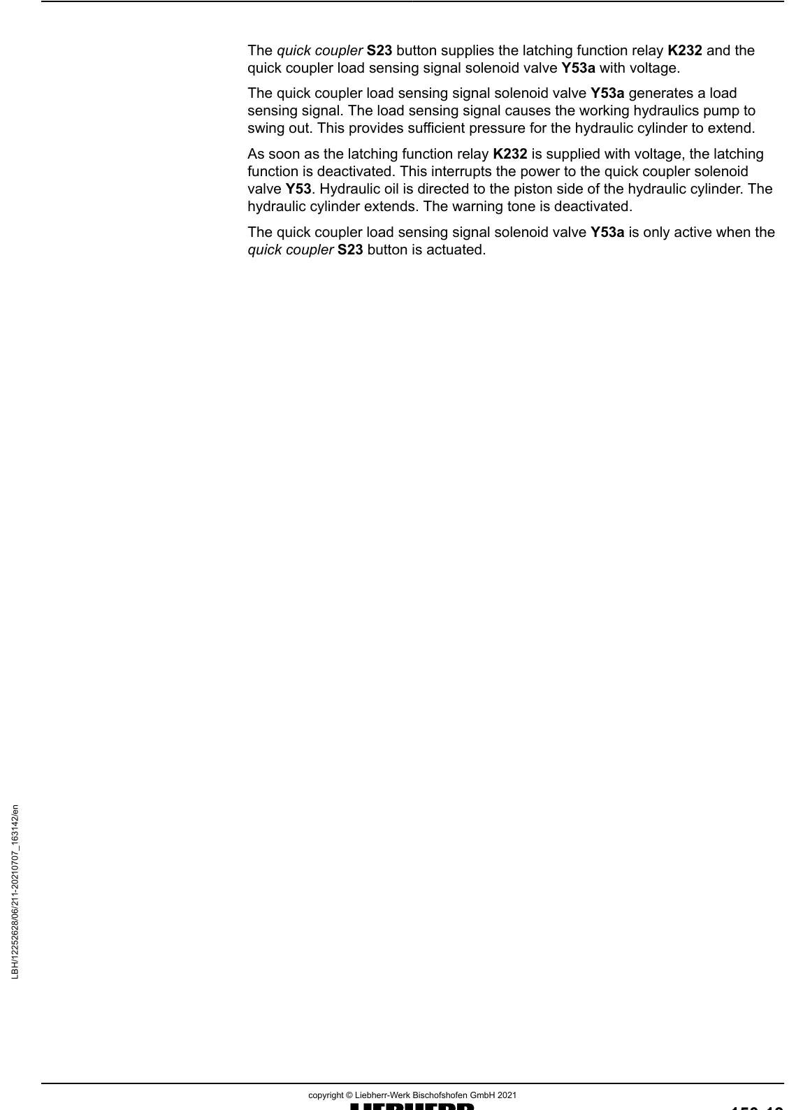 Manual de Serviço Liebherr L586-1761 — figura de reparo (página interna do PDF)