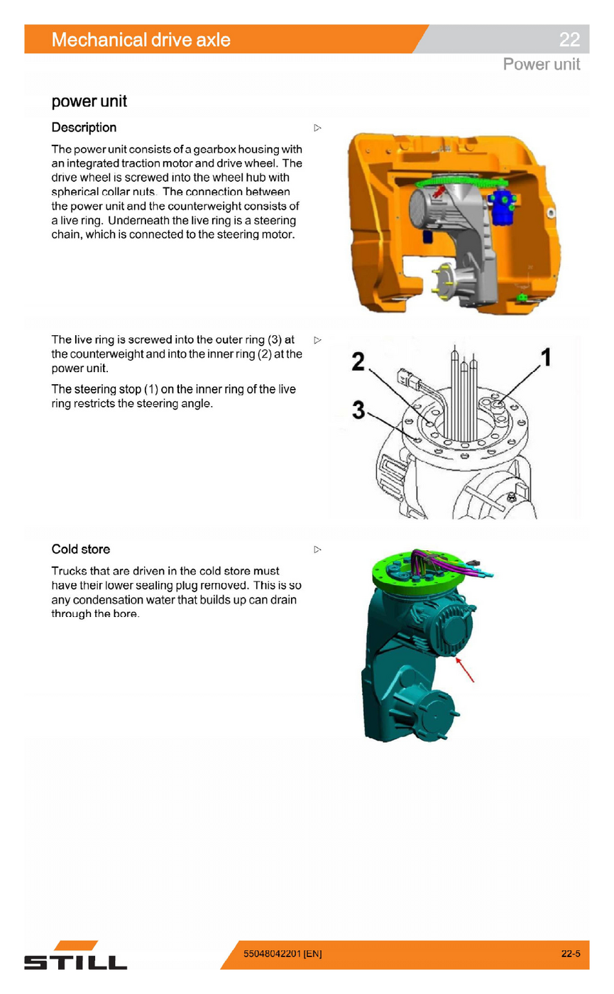 MANUAL DE SERVIÇOS DE OFICINA PDF EMPILHADEIRAS RX50-10 RX50-13 RX50-15 RX50-16 - STILL — diagrama de peças 1