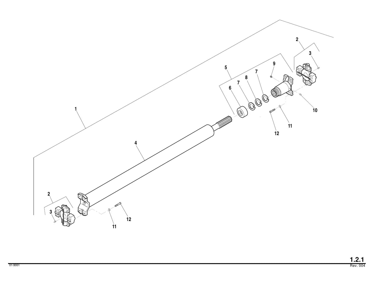 Lull Manipulador Telescopico 644B — manipulador, figura técnica 1