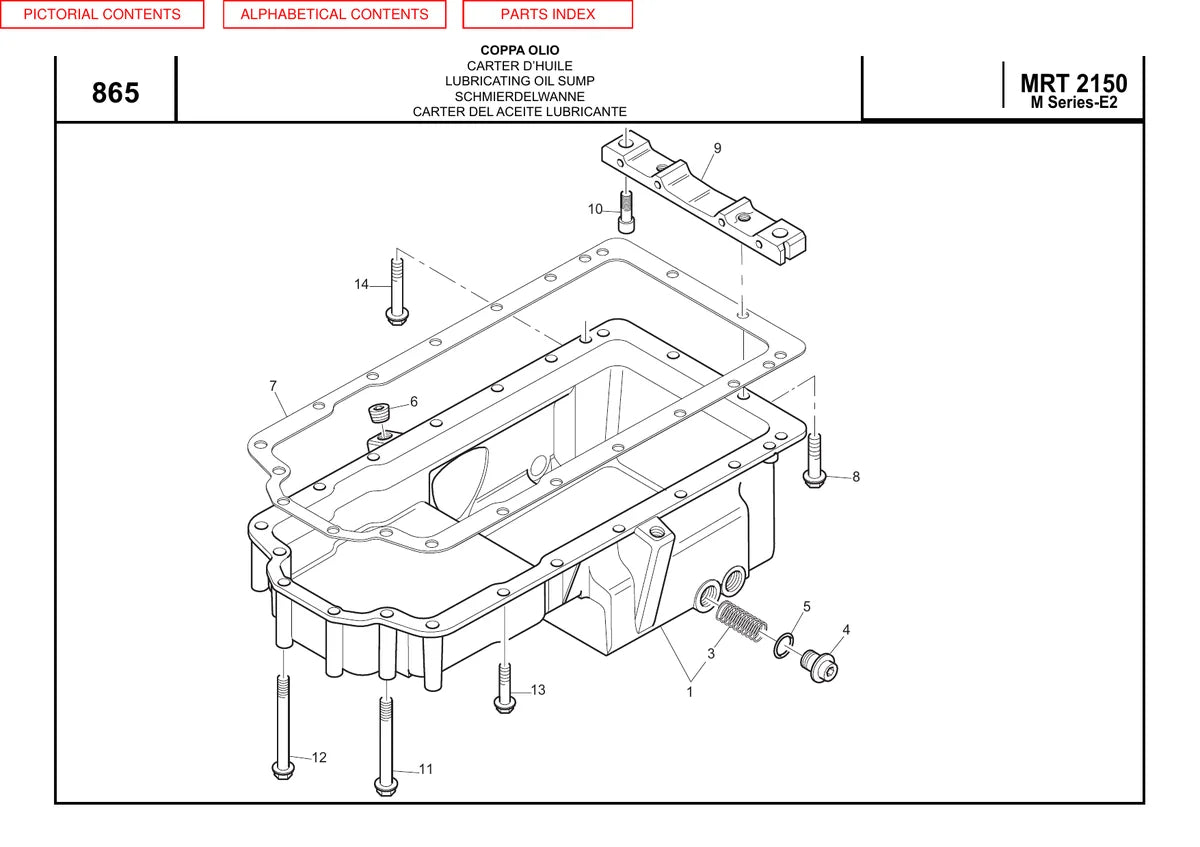 Manitou Manipulador Telescopico MRT2150 — manipulador, vista explodida 1