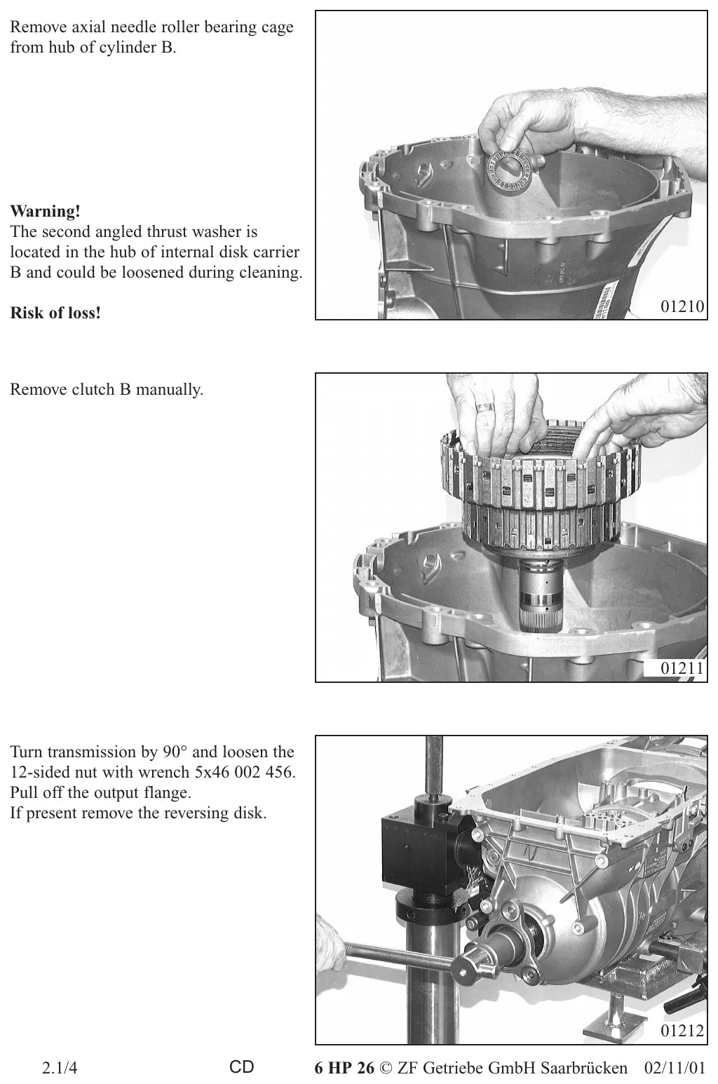 Manual de Reparação Câmbio Automático ZF 6HP26 (Inglês) — página interna 1 do PDF (Manual de Reparação)