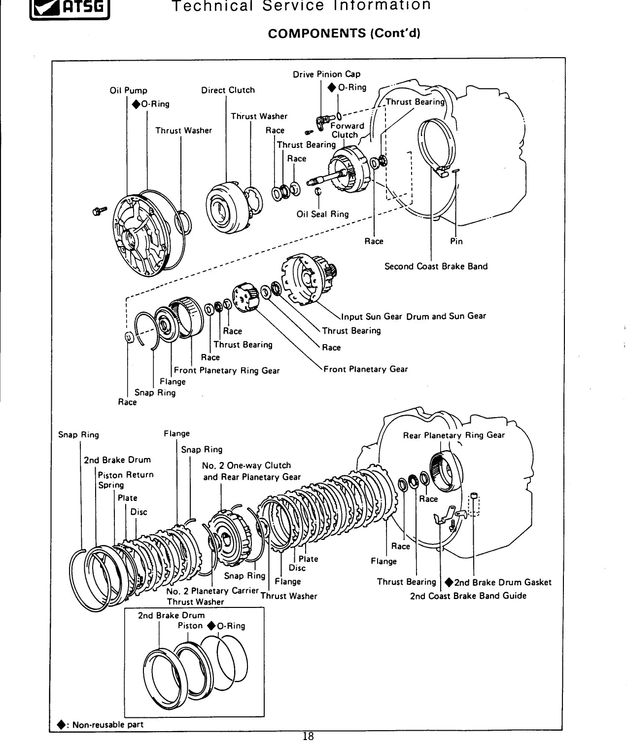 Toyota (Aisin) A130 / A131 / A132 — figura técnica 1