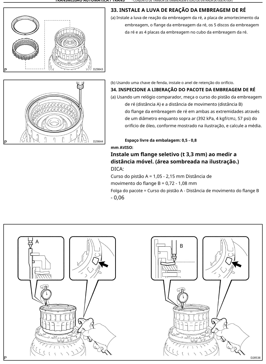 Manual de Reparação Câmbio Automático Toyota A750E A750F — página interna 1 do PDF (Manual de Reparação)