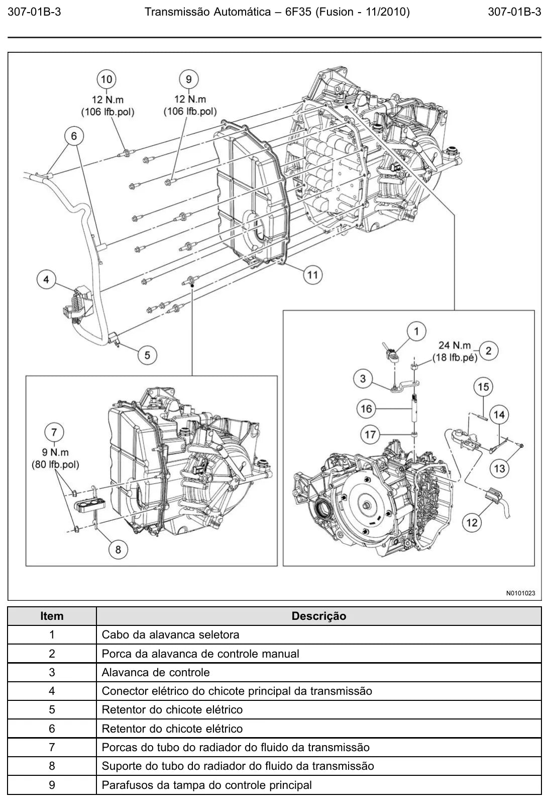 Ford 6F35 — figura técnica 1
