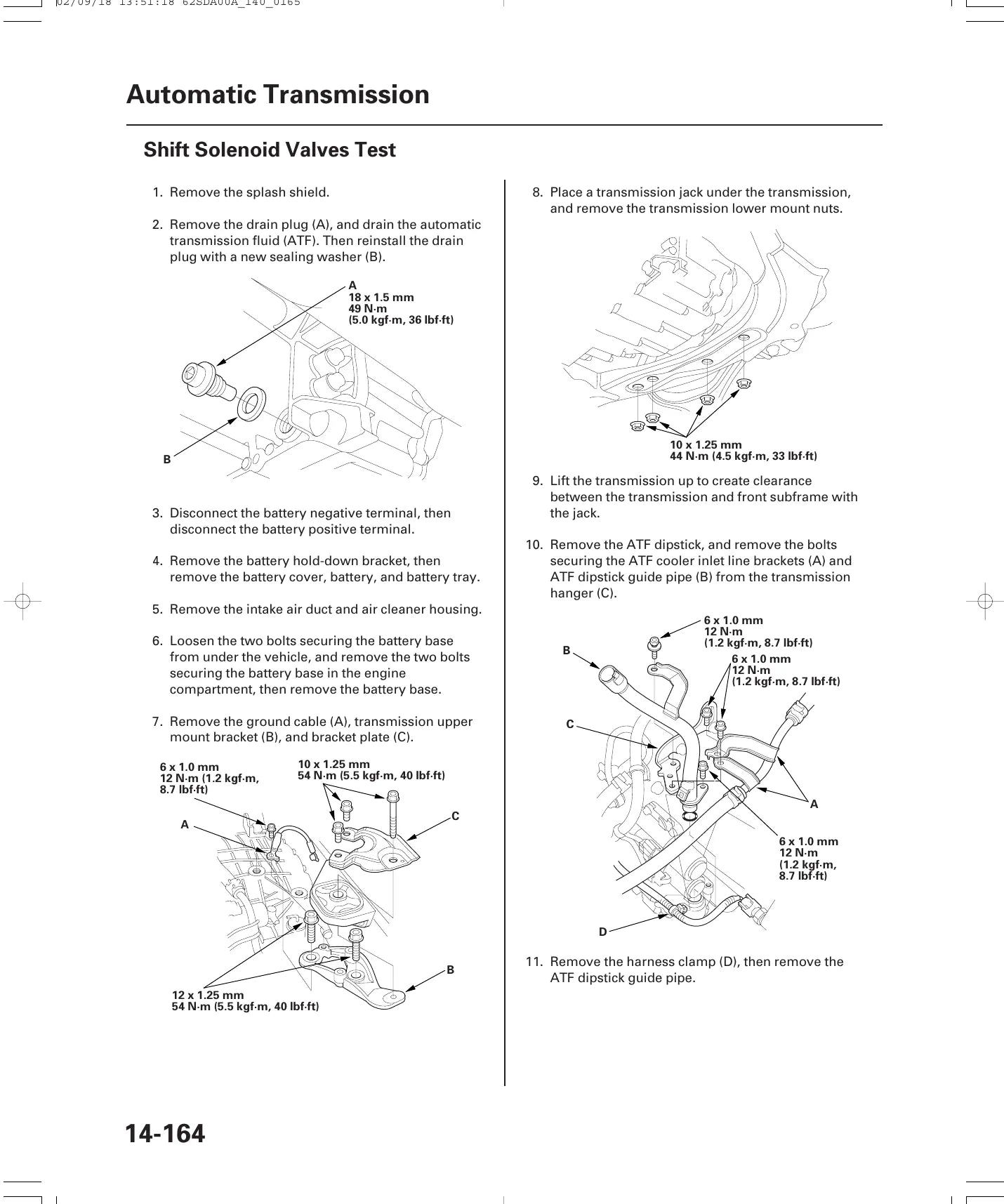 Manual de Serviço Câmbio Automático Honda Accord BCLA MCLA 2003-2007 (Inglês) — página interna 1 do PDF (Manual de Serviço)