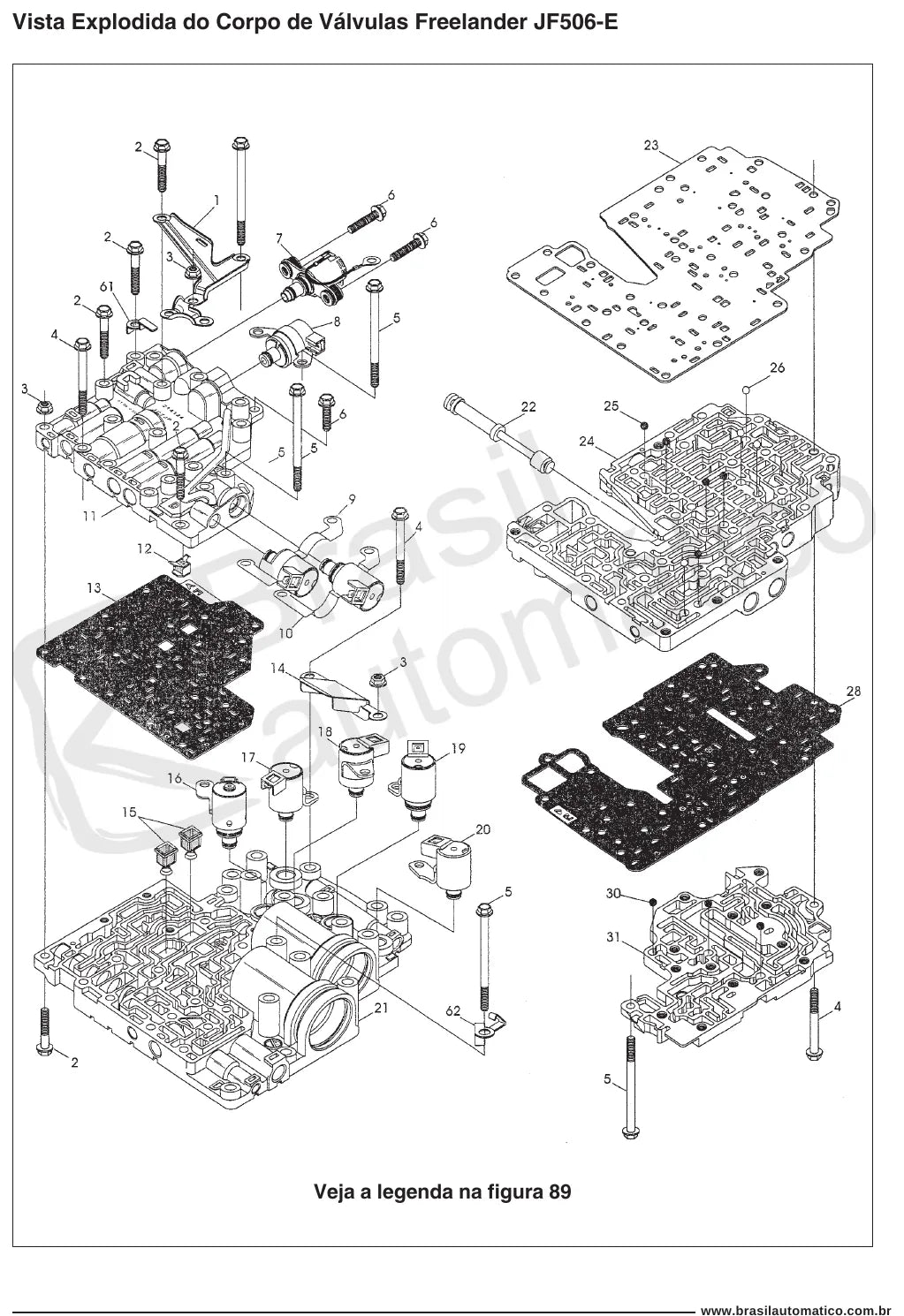 Manual de Reparação Câmbio Automático Jatco JF506-E (VW 09A / JA5A-EL) — página interna 2 do PDF (Manual de Reparação)