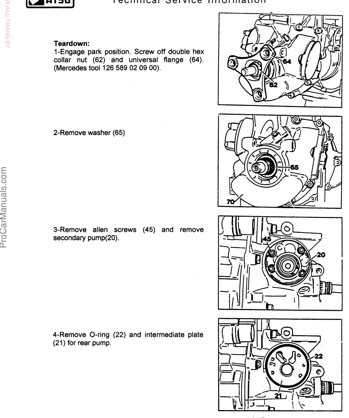 Manual de Serviço Câmbio Automático Mercedes-Benz 722.5 (Inglês) — página interna 1 do PDF (Manual de Serviço)