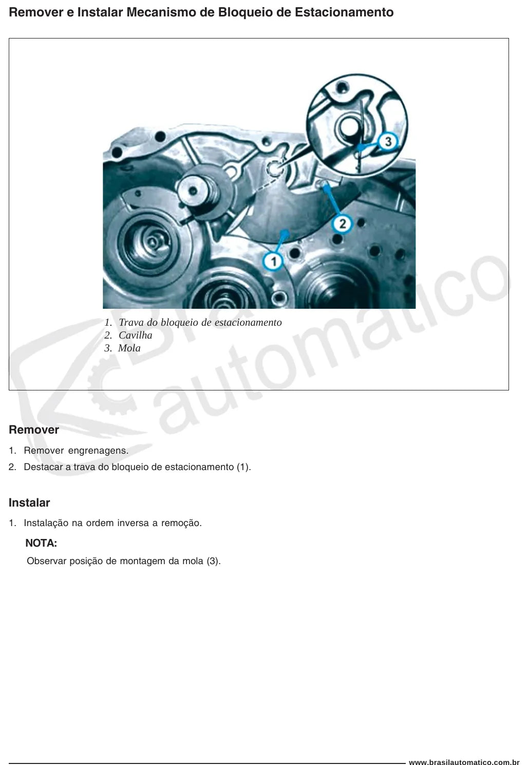 Manual de Reparação Câmbio Automático Mercedes-Benz 722.7 Classe A — página interna 2 do PDF (Manual de Reparação)
