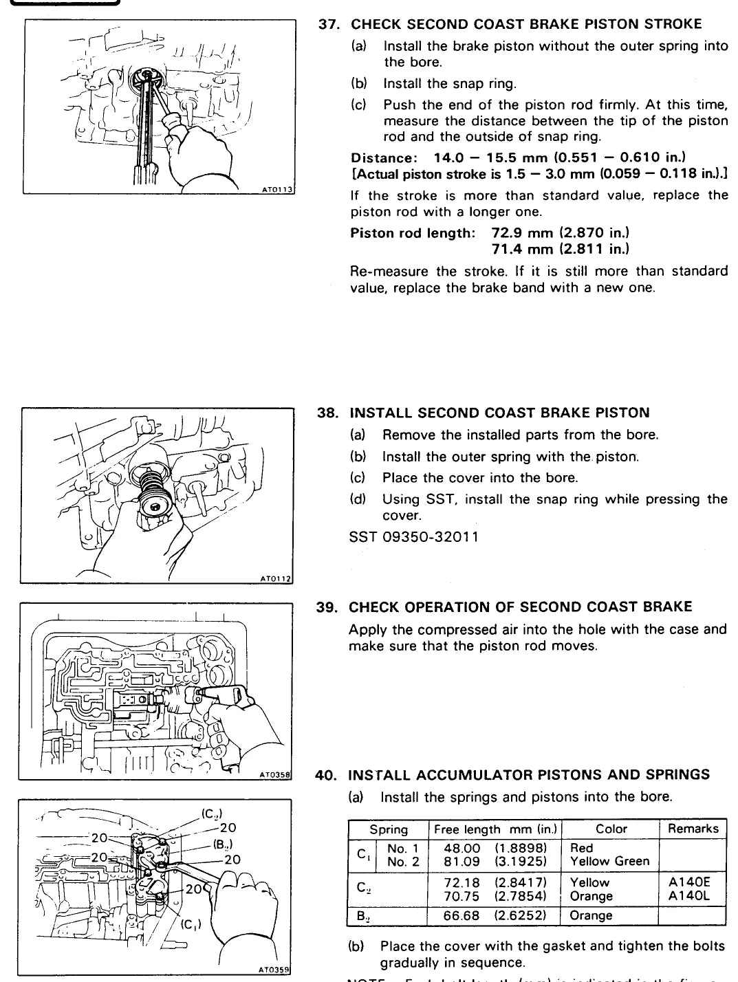 Manual de Serviço Câmbio Automático Toyota A140E A140L (Inglês) — página interna 1 do PDF (Manual de Serviço)