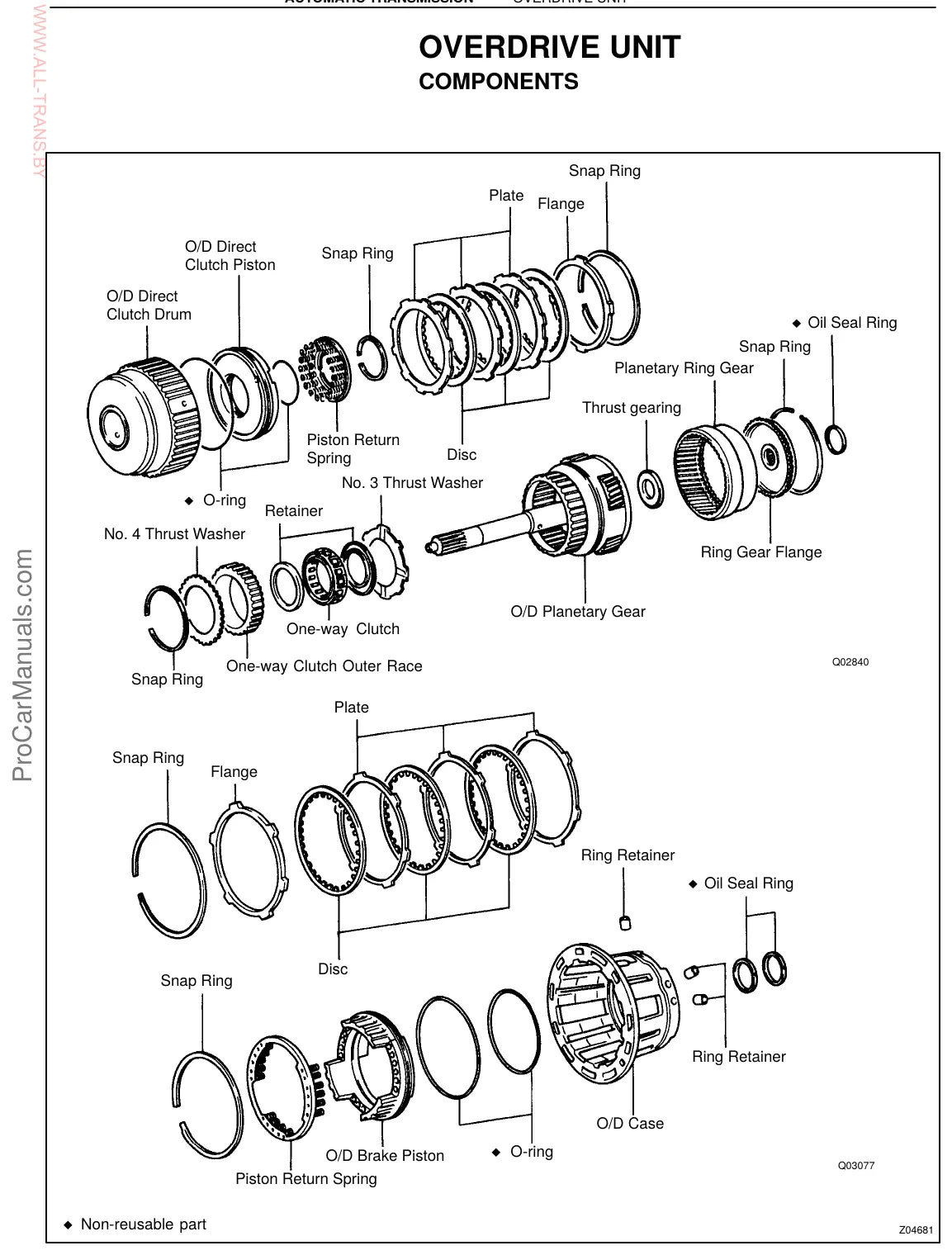 Toyota (Aisin) A442F — figura técnica 2