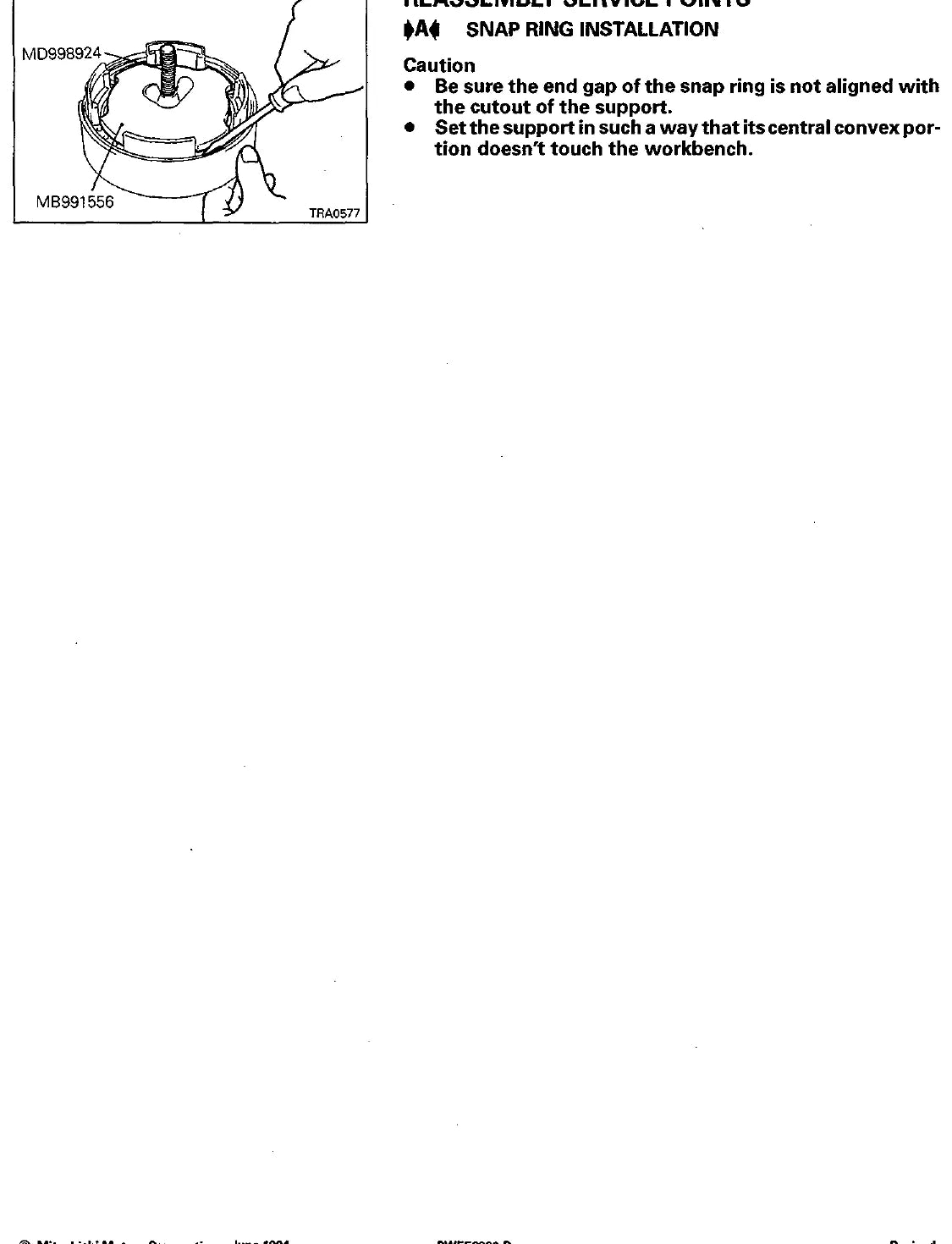 Manual de Serviço Câmbio Automático Mitsubishi V4AW2 (variantes -1 -3 -7) (Inglês) — página interna 2 do PDF (Manual de Serviço)