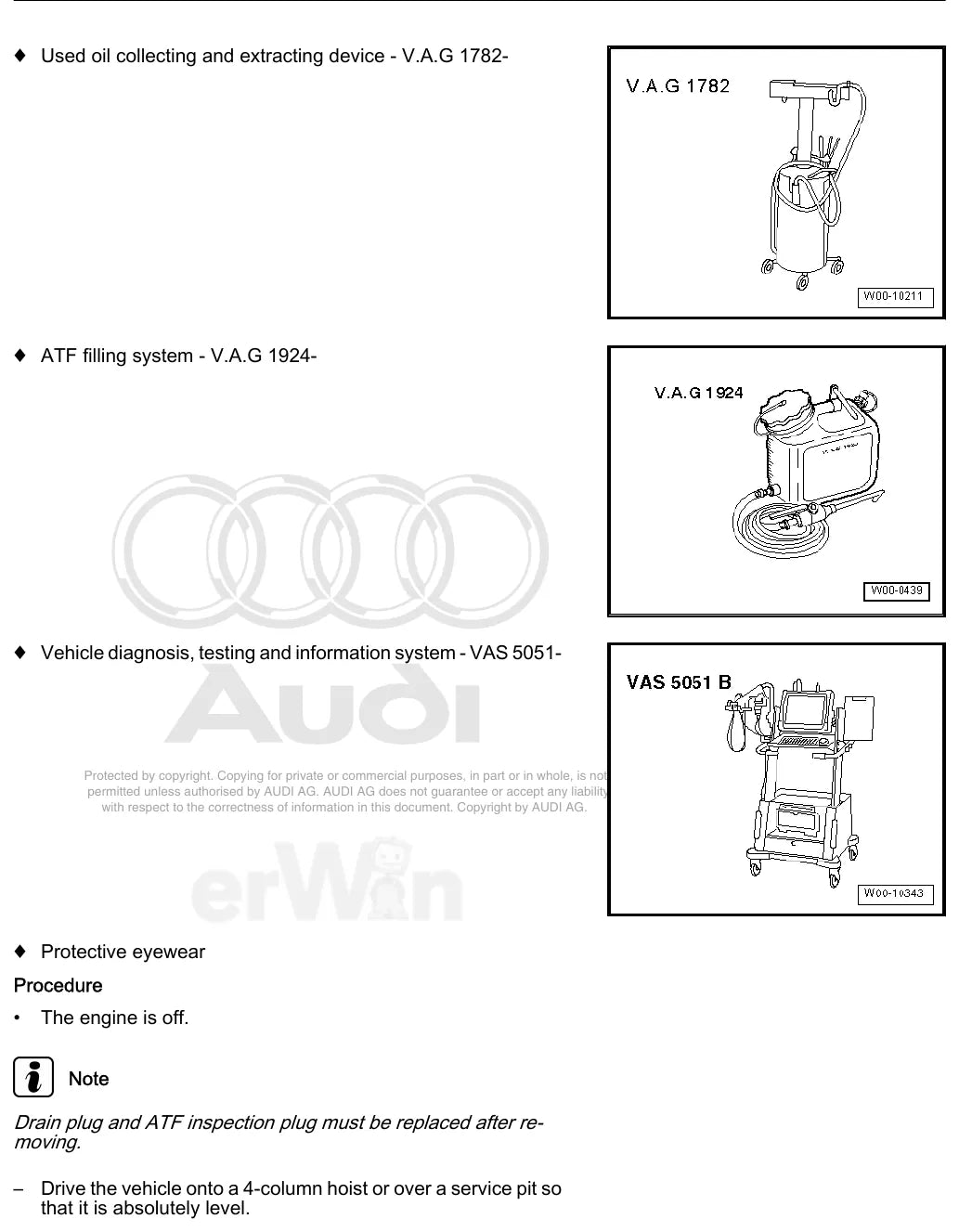 Manual de Reparação Câmbio Automático Audi 0AT (ZF 6HP19) Q7 — página interna 2 do PDF (Manual de Reparação)