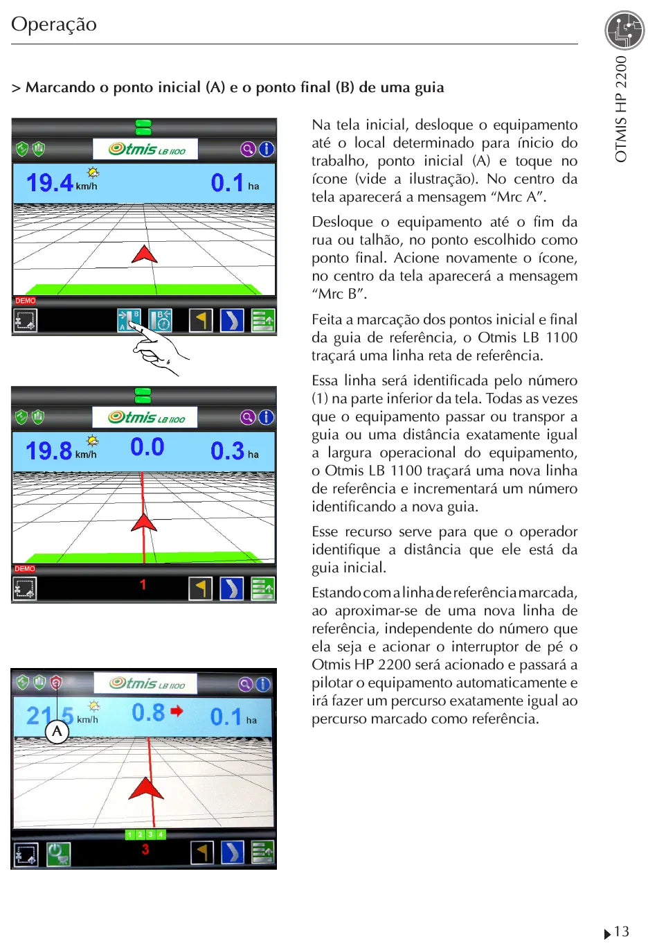 Manual de Instruções Jacto Otmis HP 2200 — amostra 3 de página interna do documento