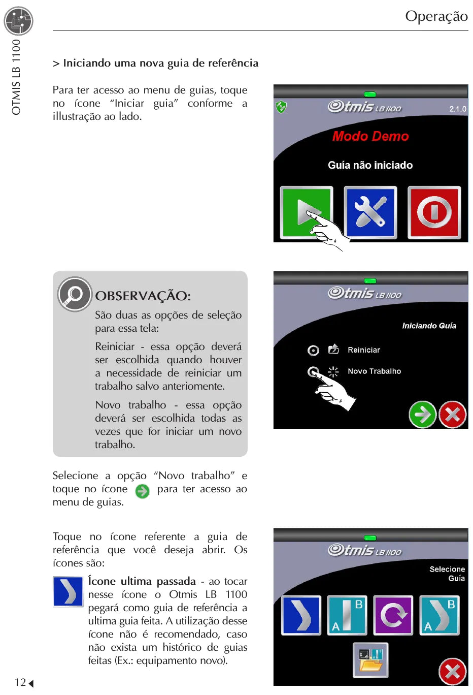 Manual de Instruções Jacto Otmis LB 1100 — amostra 1 de página interna do documento