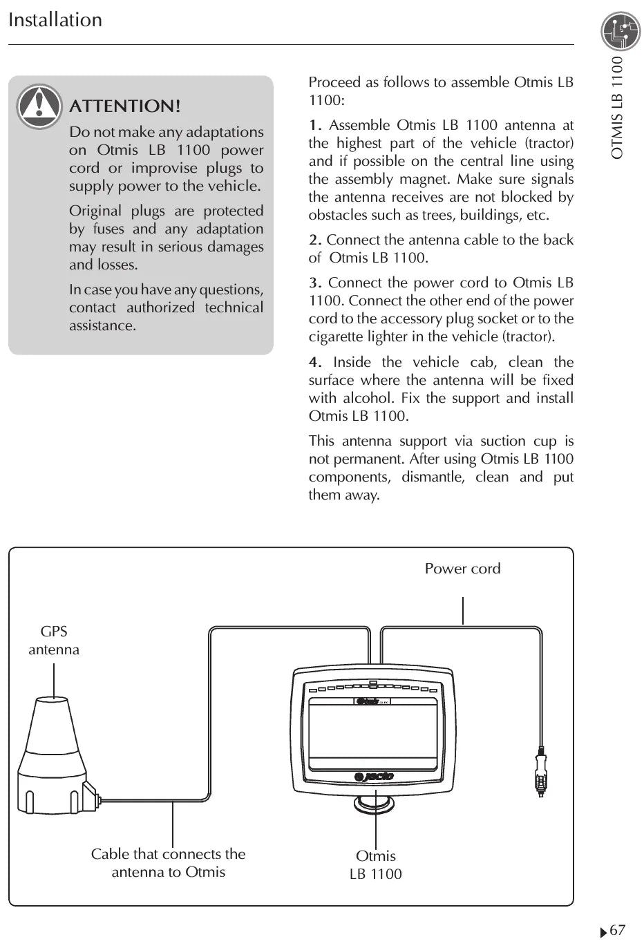 Manual de Instruções Jacto Otmis LB 1100 — amostra 3 de página interna do documento