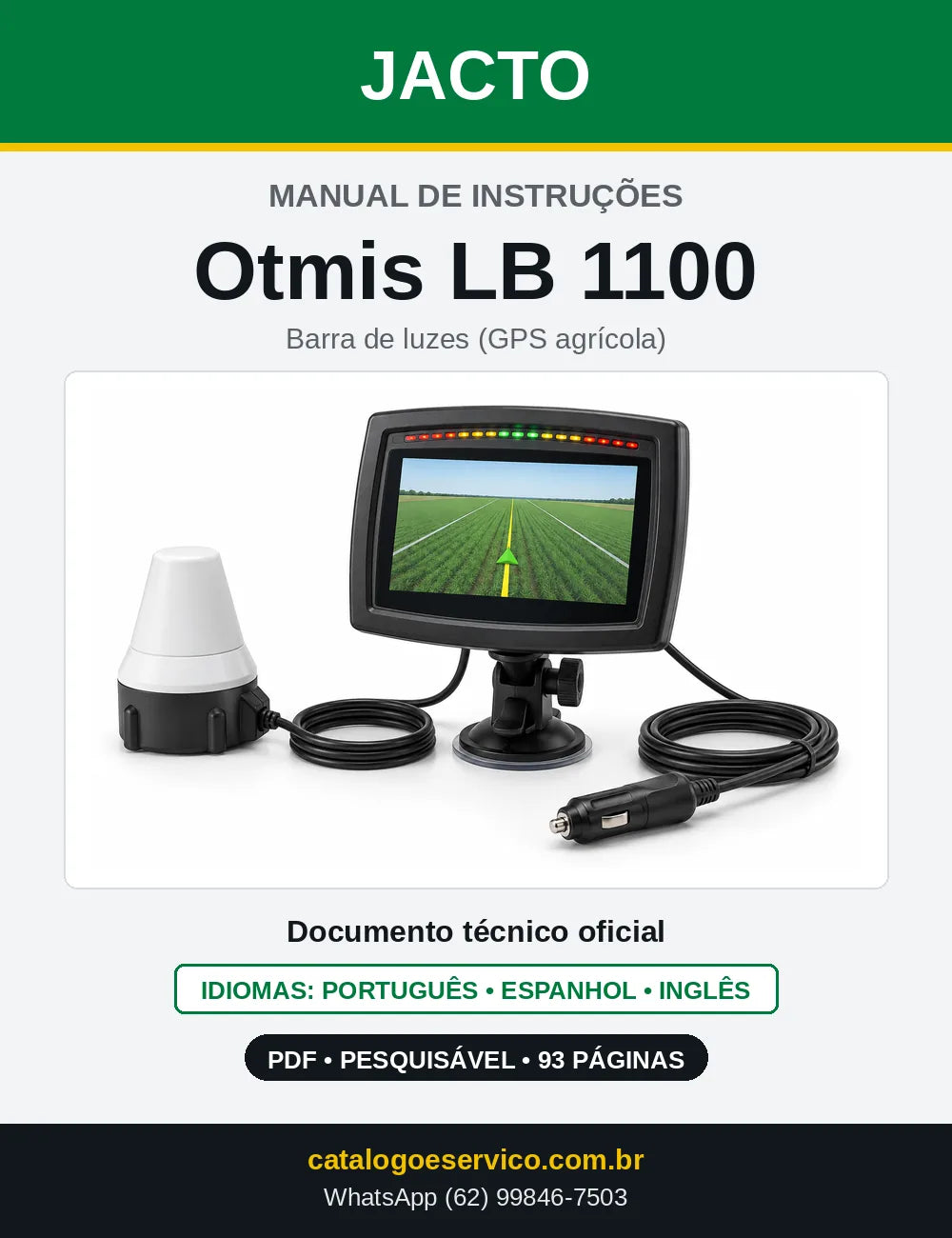Manual de Instruções Jacto Otmis LB 1100 — capa