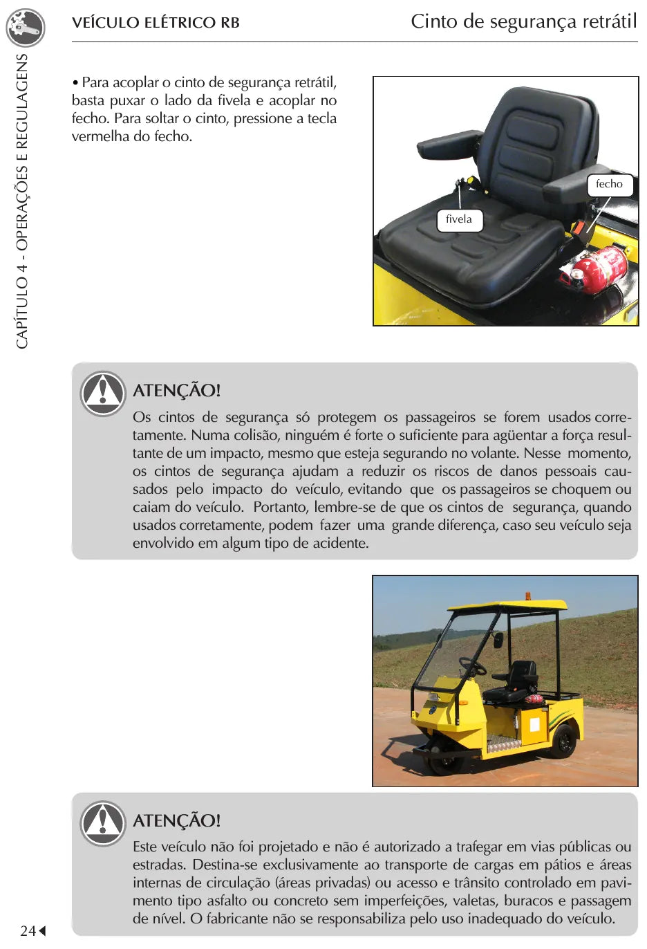 Manual de Instruções Jacto Veículo Elétrico RB30 — amostra 1 de página interna do documento