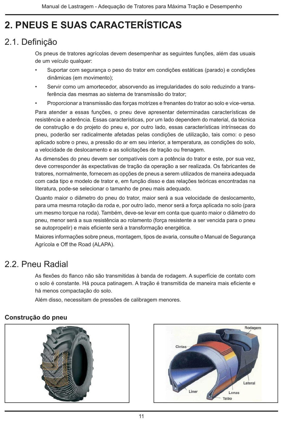 Página do manual - Tratores New Holland (lastragem)