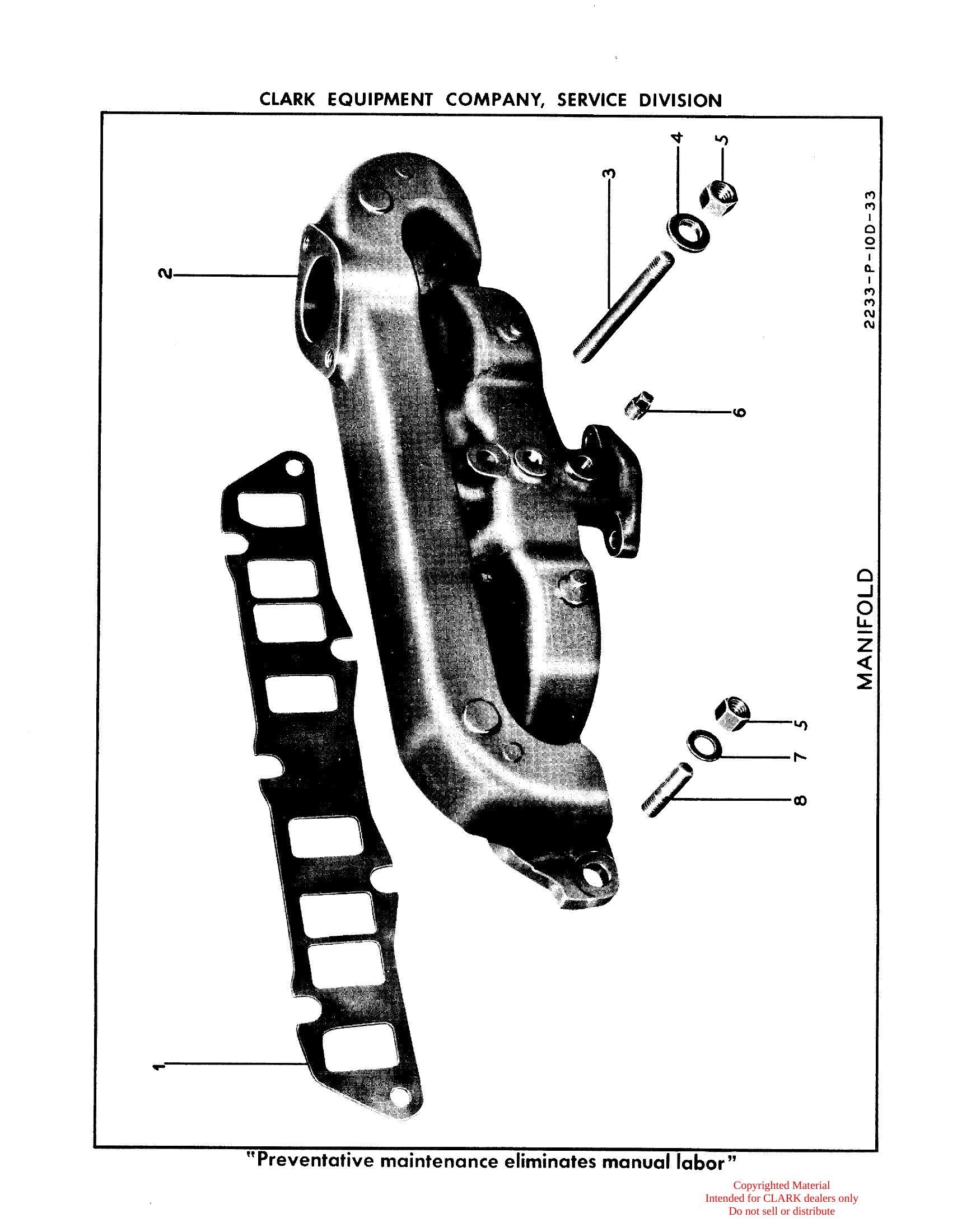 Manual de Manutenção e Peças Carregador de Vagão Clark Gas Carloader D (Lot 12) - página interna