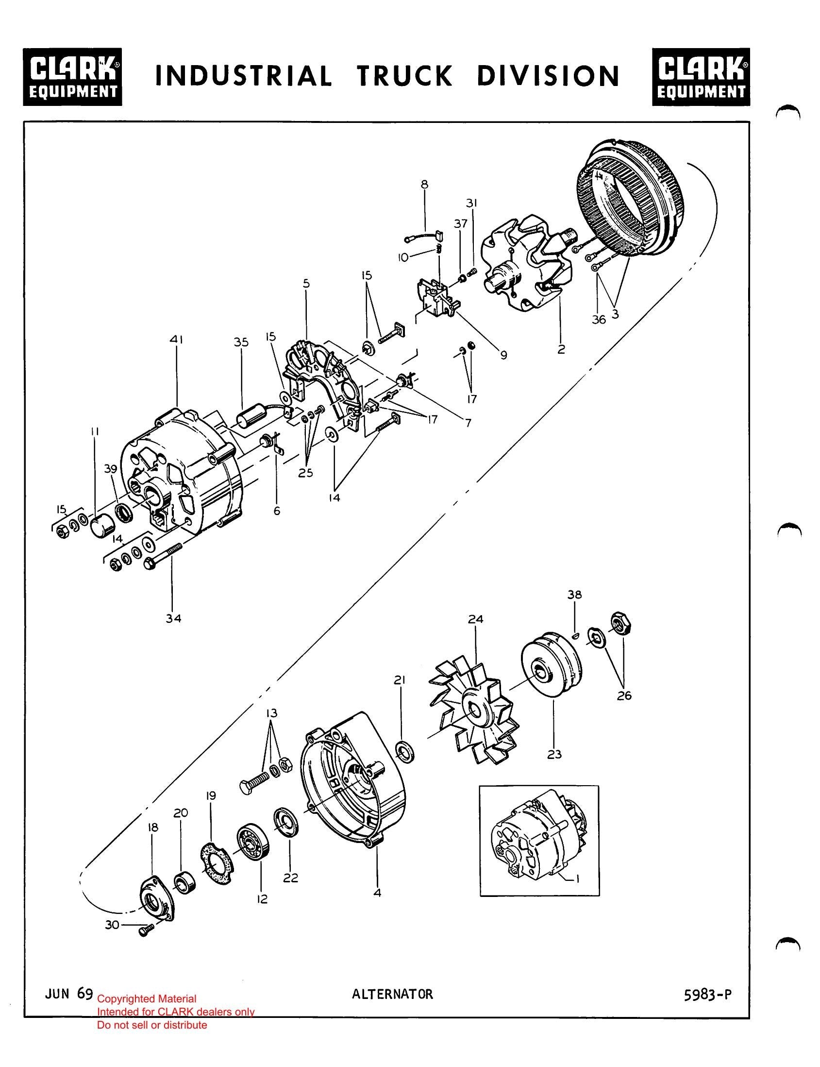 Manual de Manutenção e Peças Empilhadeira Clark C 60B (Serial 58) - página interna