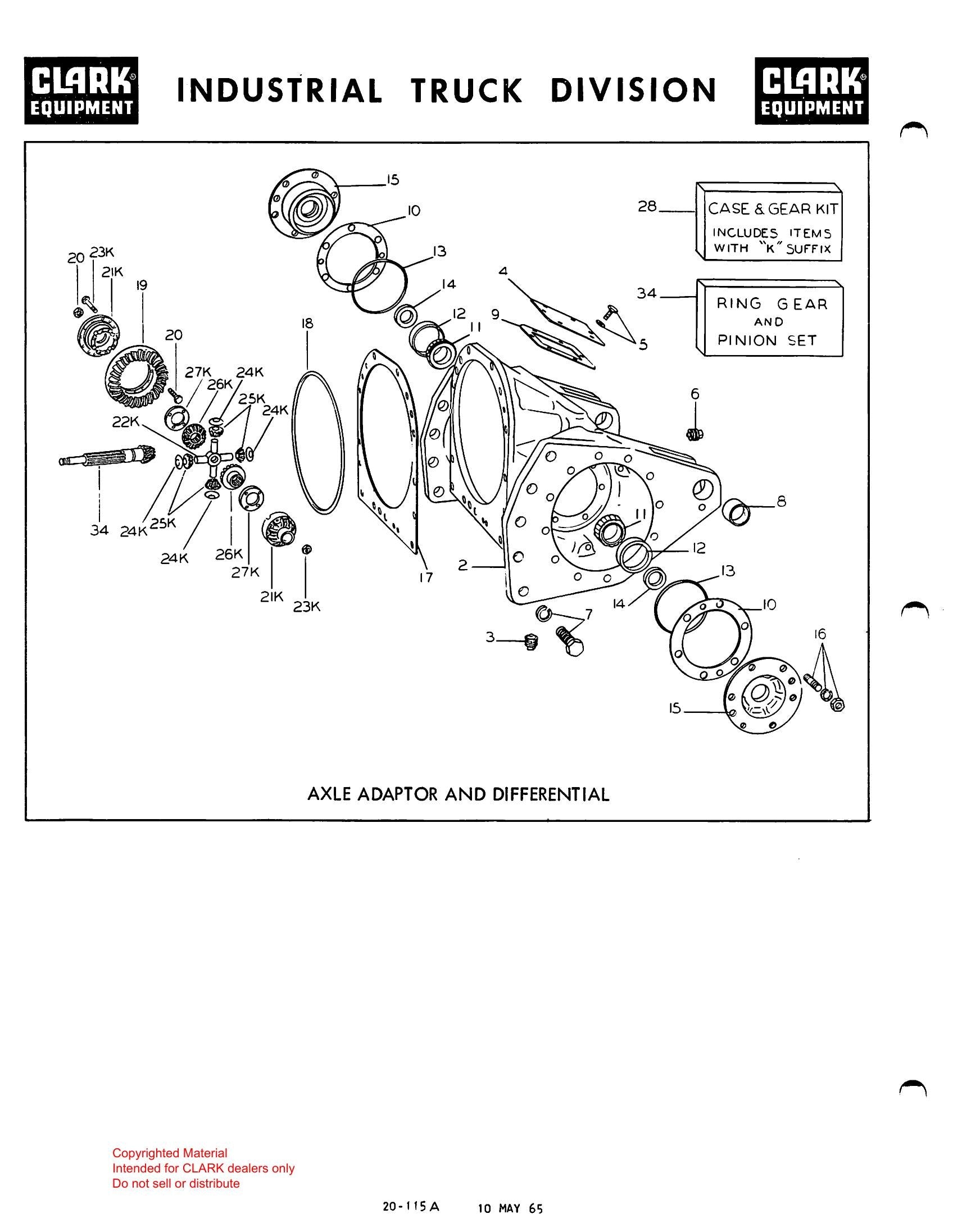 Manual de Manutenção e Peças Empilhadeira Clark C 60B (Truck, Lift, Fork, Gasoline Powered, Solid Rubber Tires) - página interna