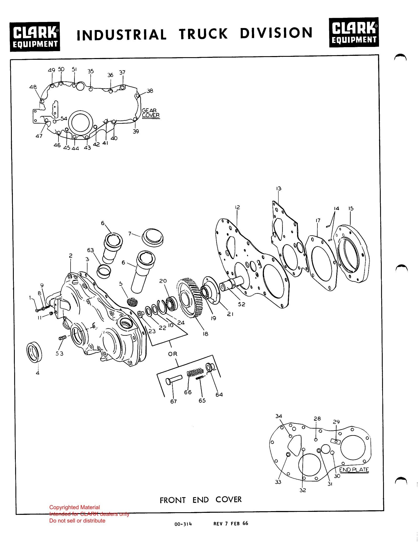Manual de Manutenção e Peças Empilhadeira Clark C60B (Truck, Lift, Fork, Gasoline Powered) - página interna