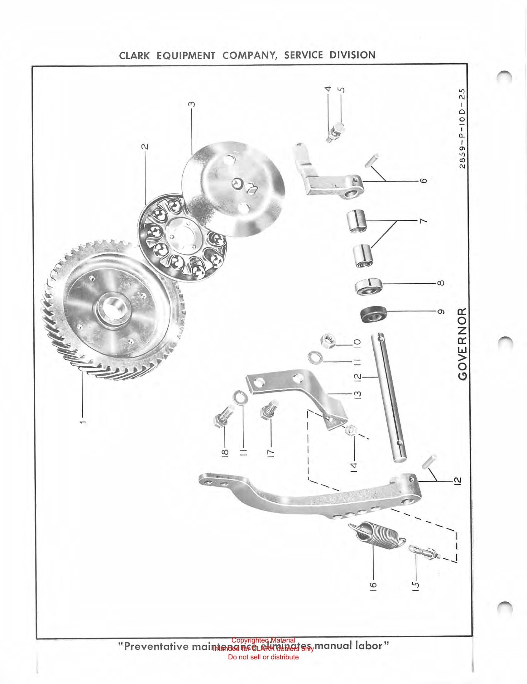 Manual de Manutenção e Peças Empilhadeira Clark CFY 40B (Government) - página interna