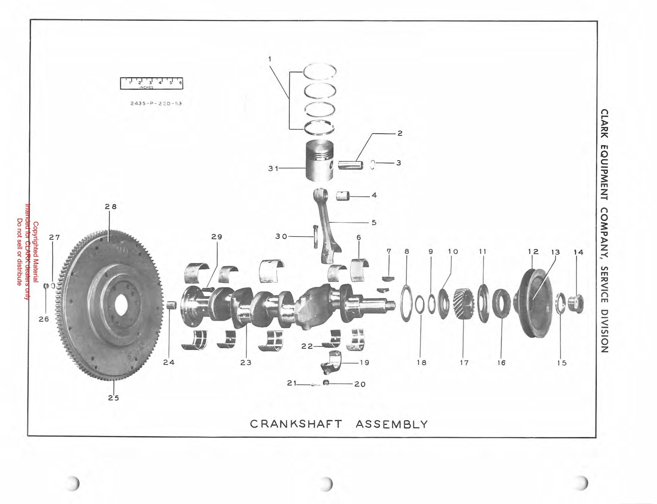 Manual de Manutenção e Peças Empilhadeira Clark Clarklift 30B (Lot 331) - página interna