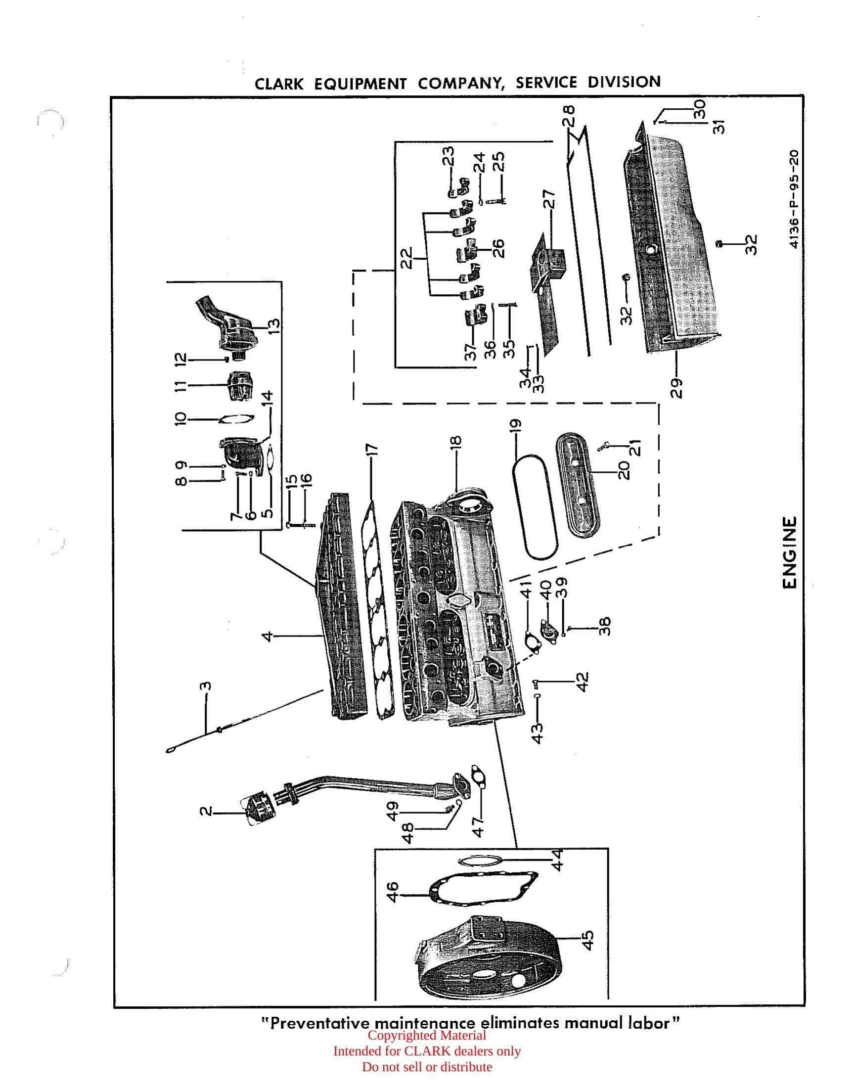 Manual de Manutenção e Peças Empilhadeira Clark Clarklift CFY 180s (Lot 190) - página interna
