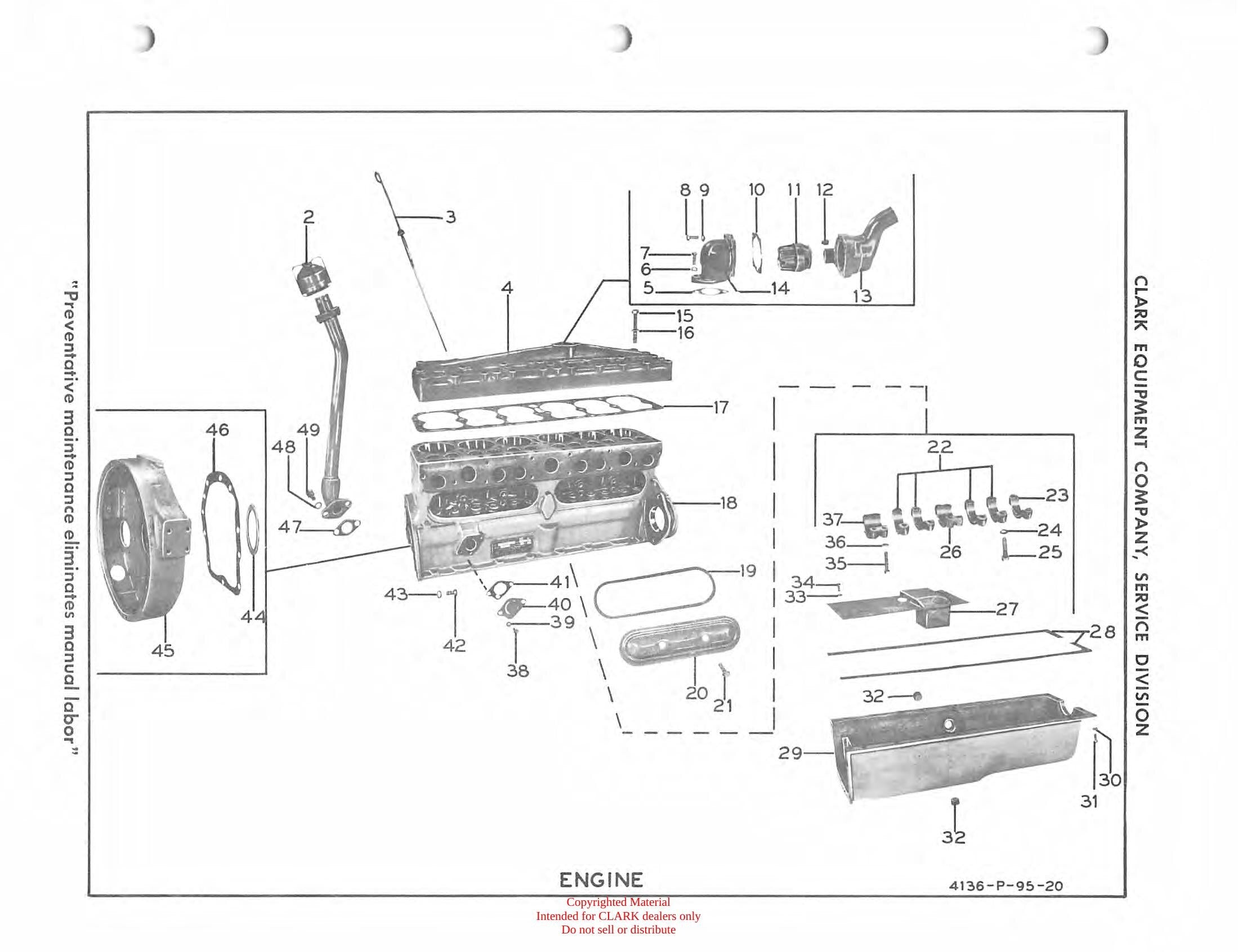 Manual de Manutenção e Peças Empilhadeira Clark Clarklift CY 180s (Lot 208) - página interna