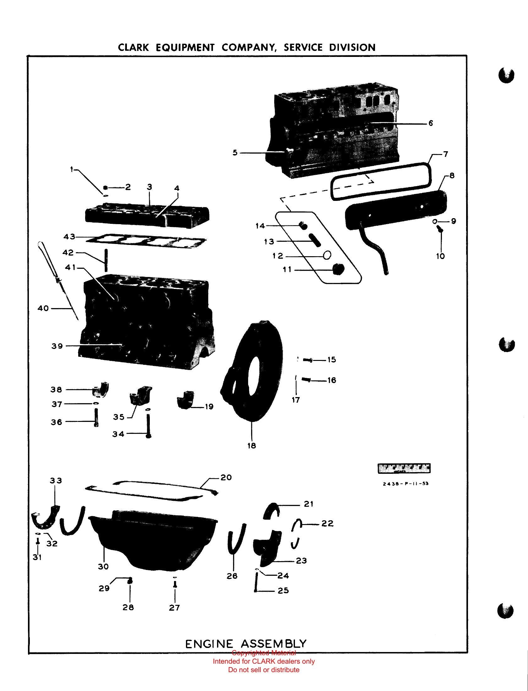 Manual de Manutenção e Peças Empilhadeira Clark Clarklift F30B (Lot 367) - página interna