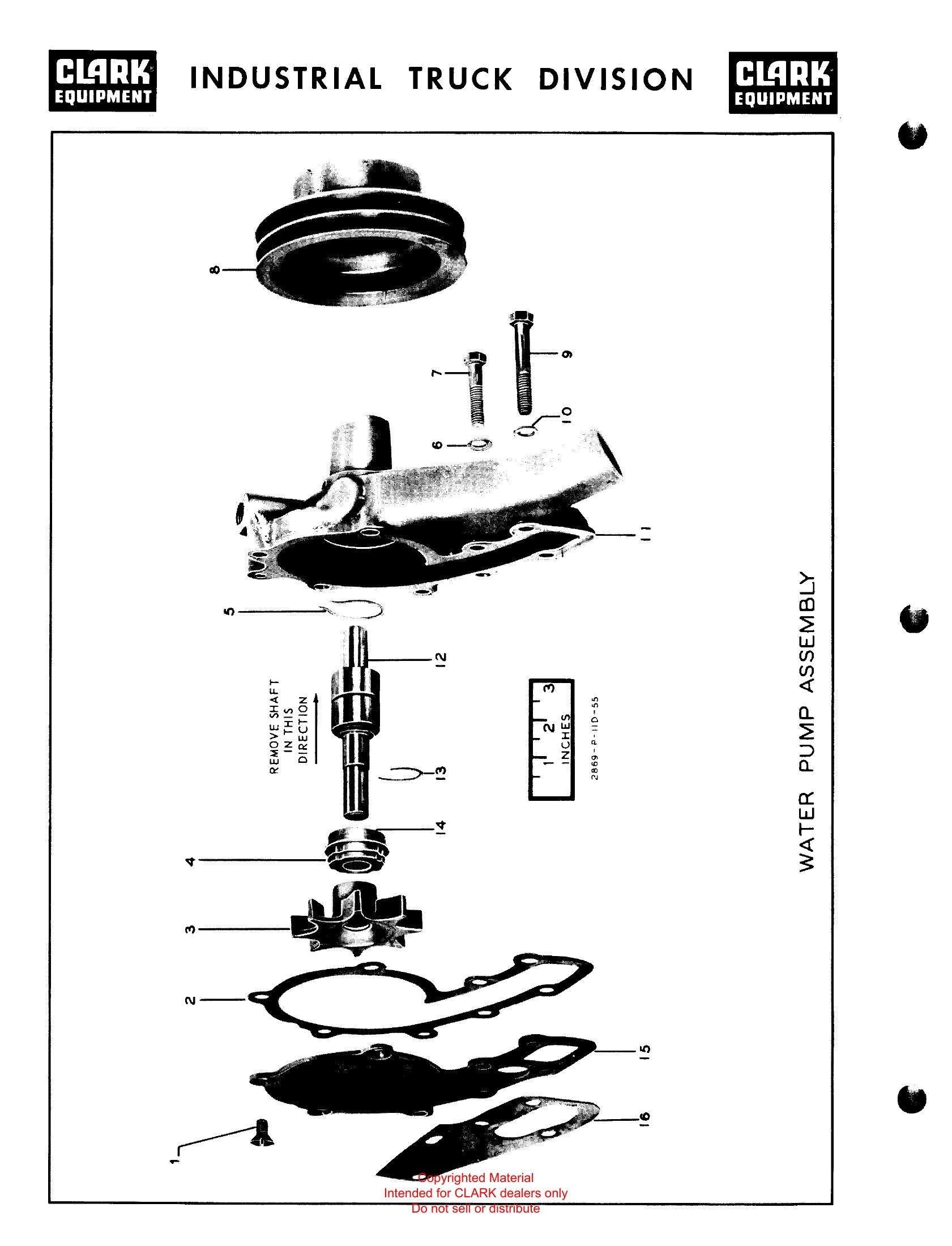 Manual de Manutenção e Peças Empilhadeira Clark Clarklift F30B (Lot 367) - página interna