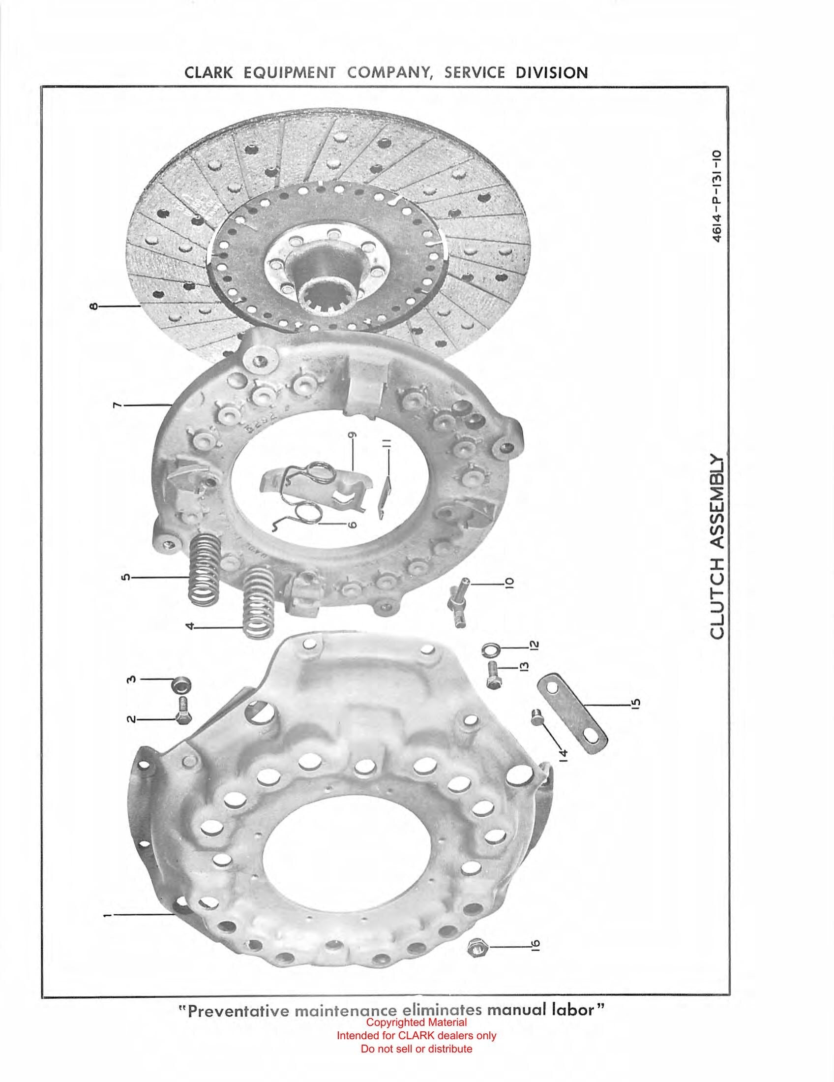Manual de Manutenção e Peças Empilhadeira Clark Clarklift Model CFY60 / CFY70 (Book X32A1) - página interna