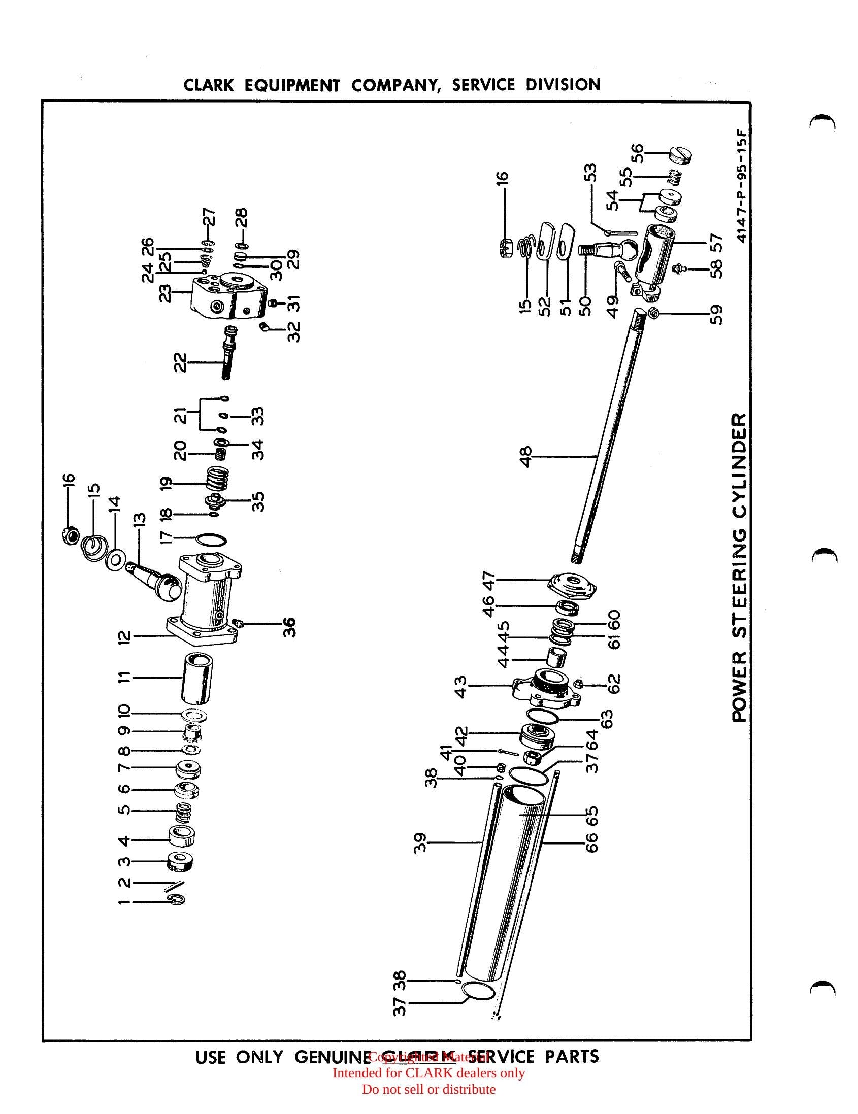 Manual de Manutenção e Peças Empilhadeira Clark Clarklift Model CY 200 (Lot 252) - página interna