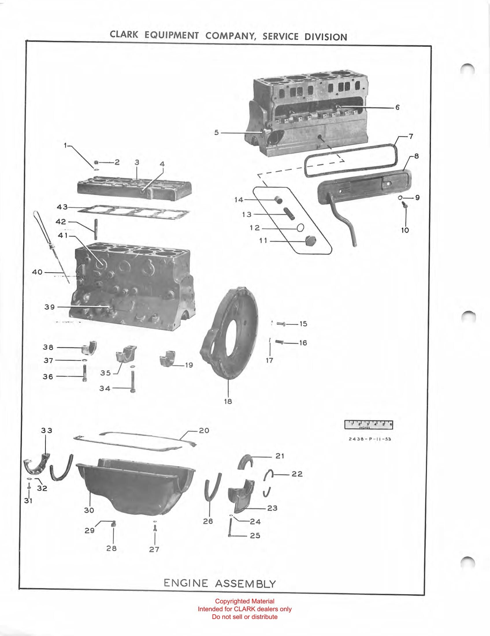 Manual de Manutenção e Peças Empilhadeira Clark F40B (Clarklift F40B) - página interna
