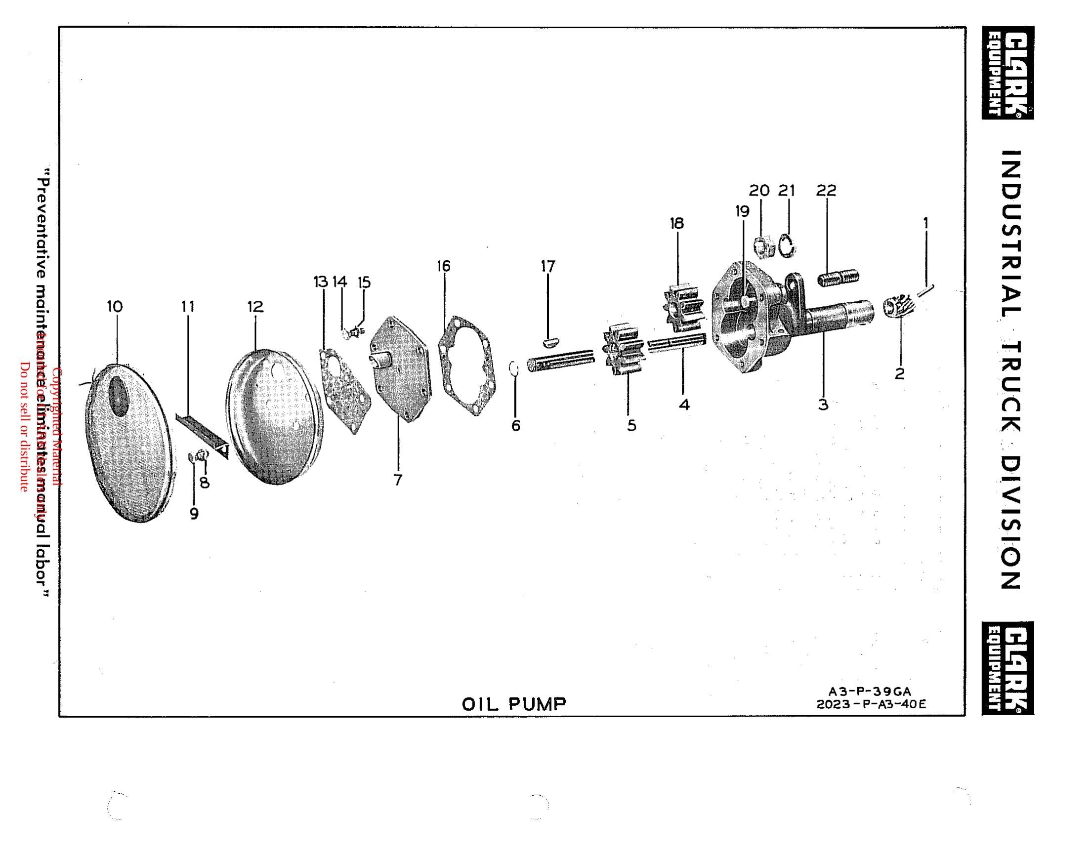 Manual de Manutenção e Peças Empilhadeira Clark Government Ranger 40B (Model 1758930) - página interna