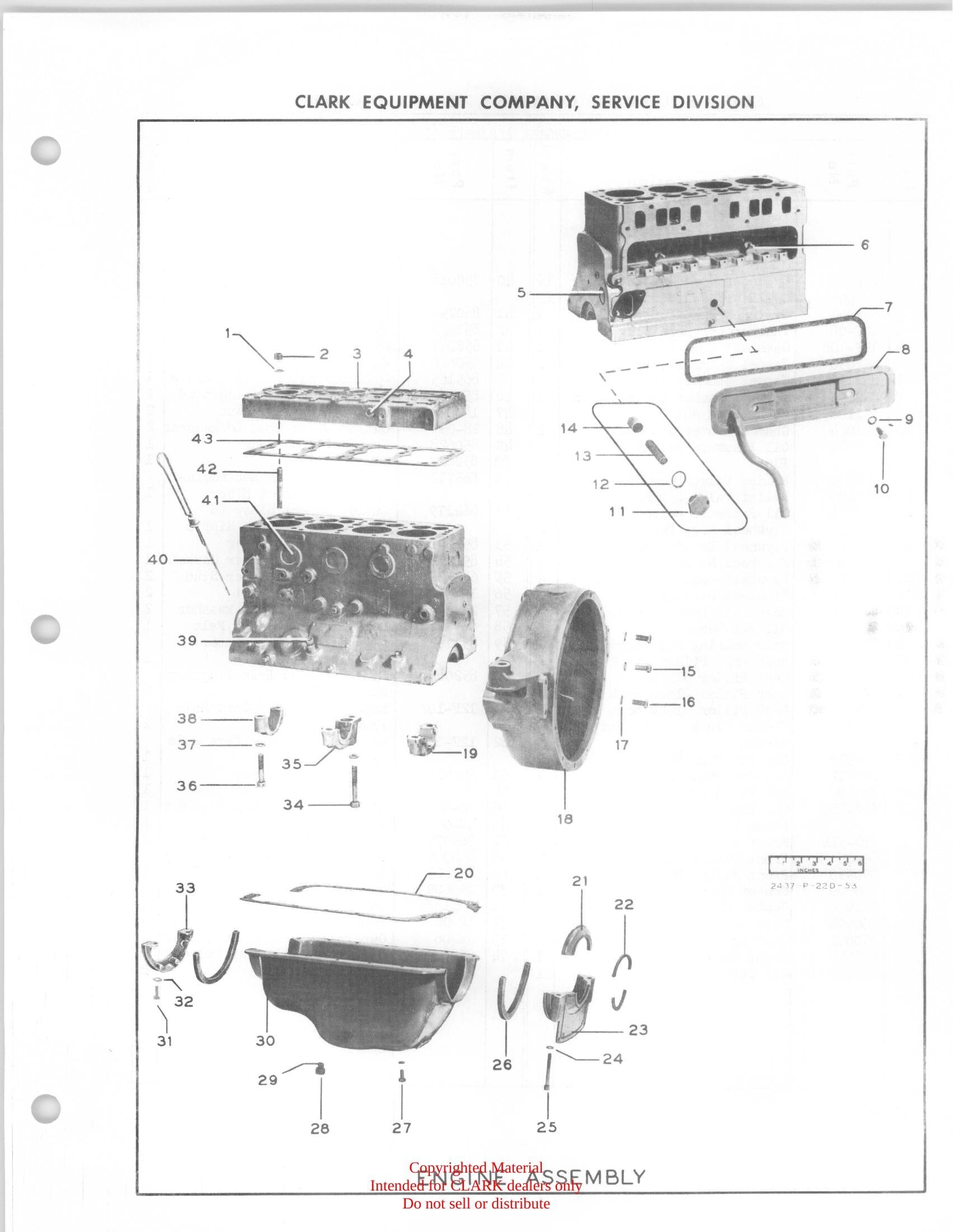 Manual de Manutenção e Peças Empilhadeira Clark Yardlift 40C (Lot 14) - página interna