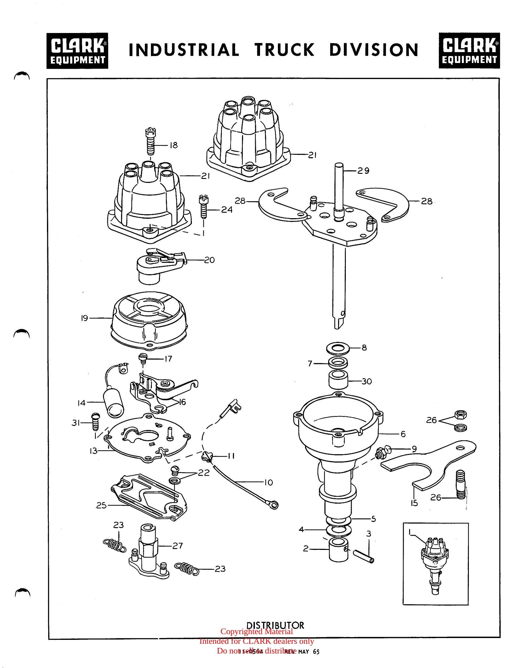 Manual de Manutenção e Peças Empilhadeira Elétrica Clark Clarklift Model 20 B (Book X4B) - página interna